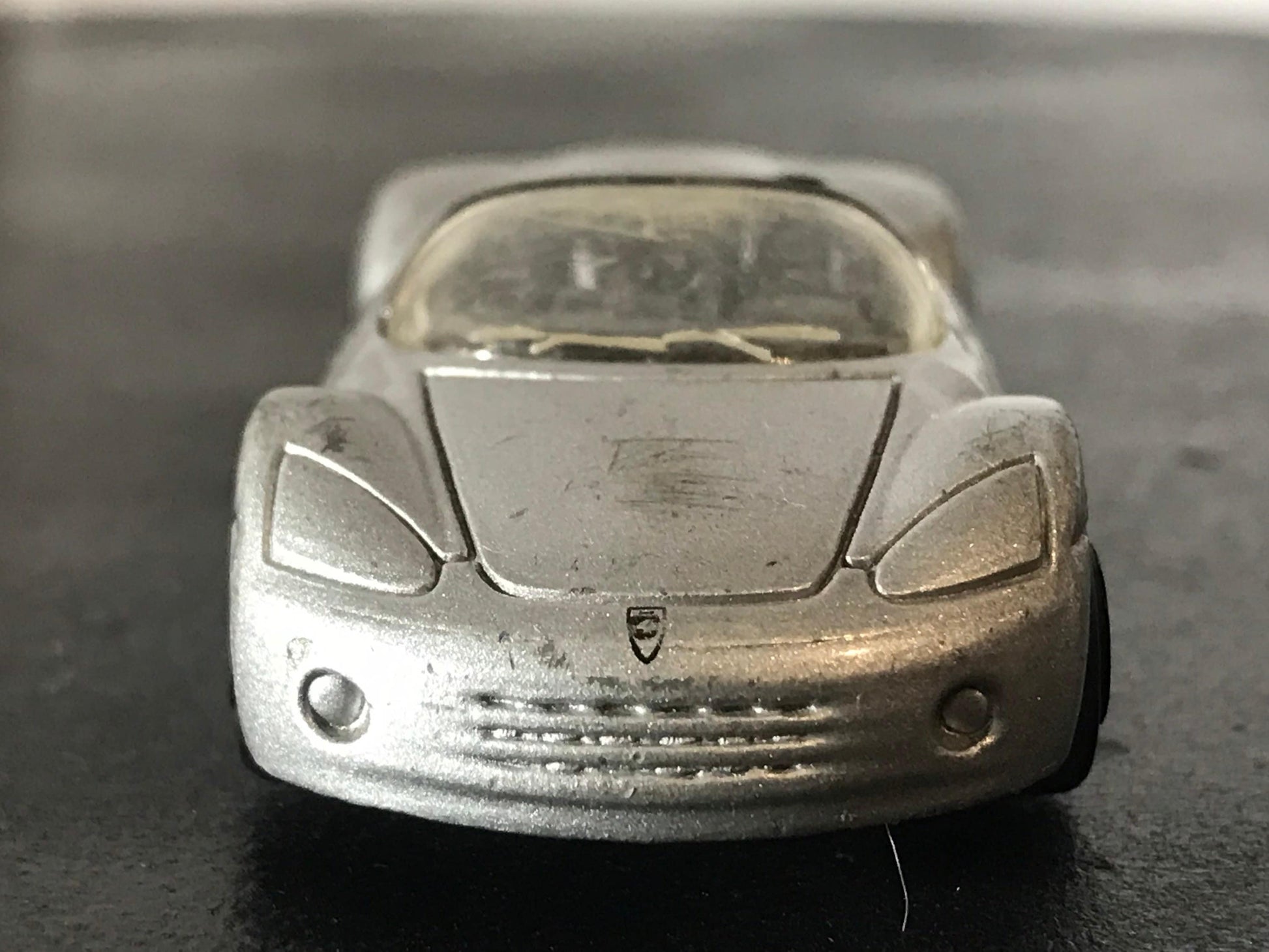 Vintage Silver Convertable Toy Car