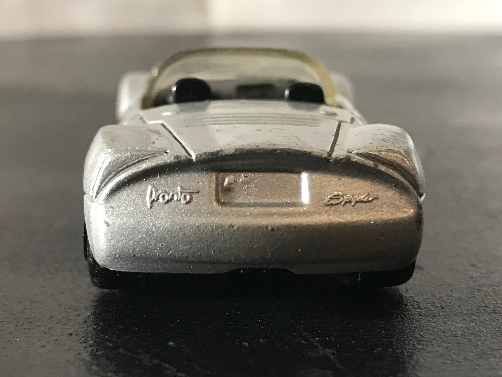 Vintage Silver Convertable Toy Car