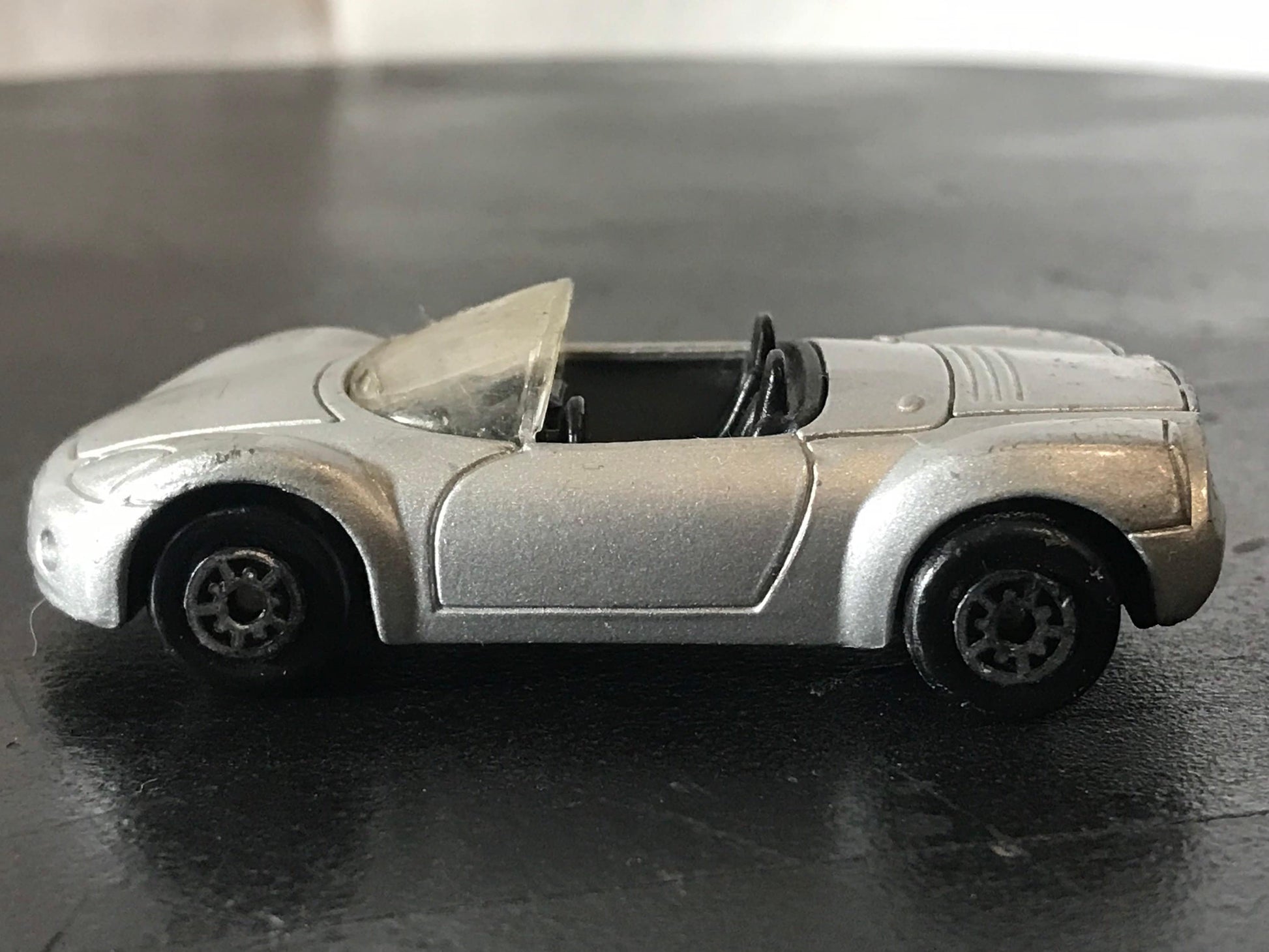 Vintage Silver Convertable Toy Car