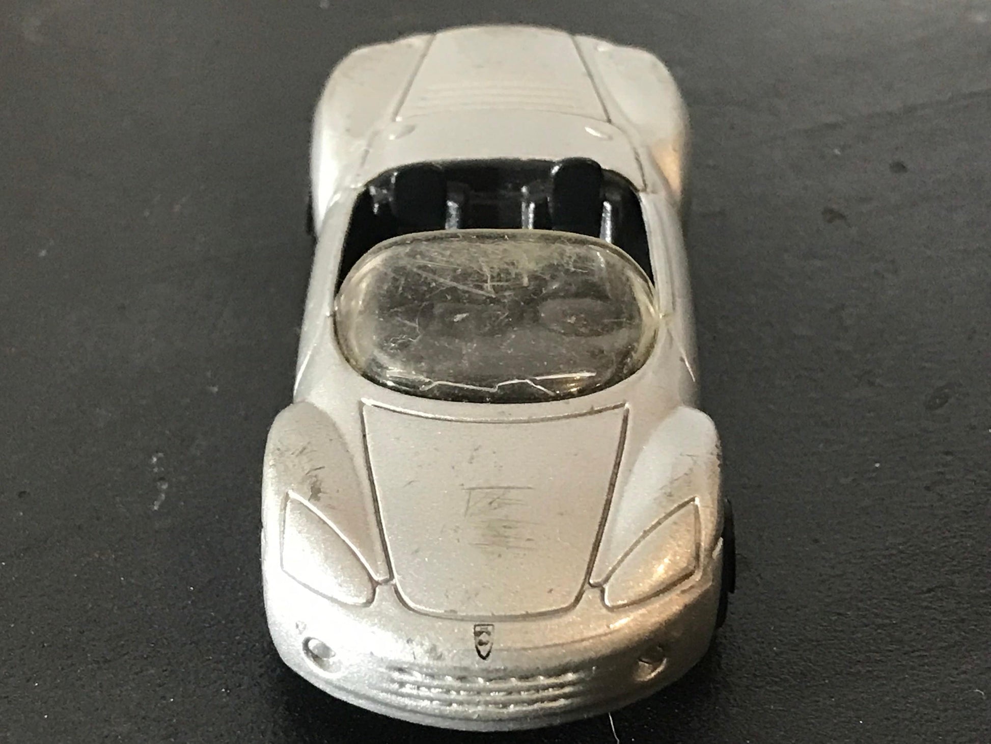 Vintage Silver Convertable Toy Car