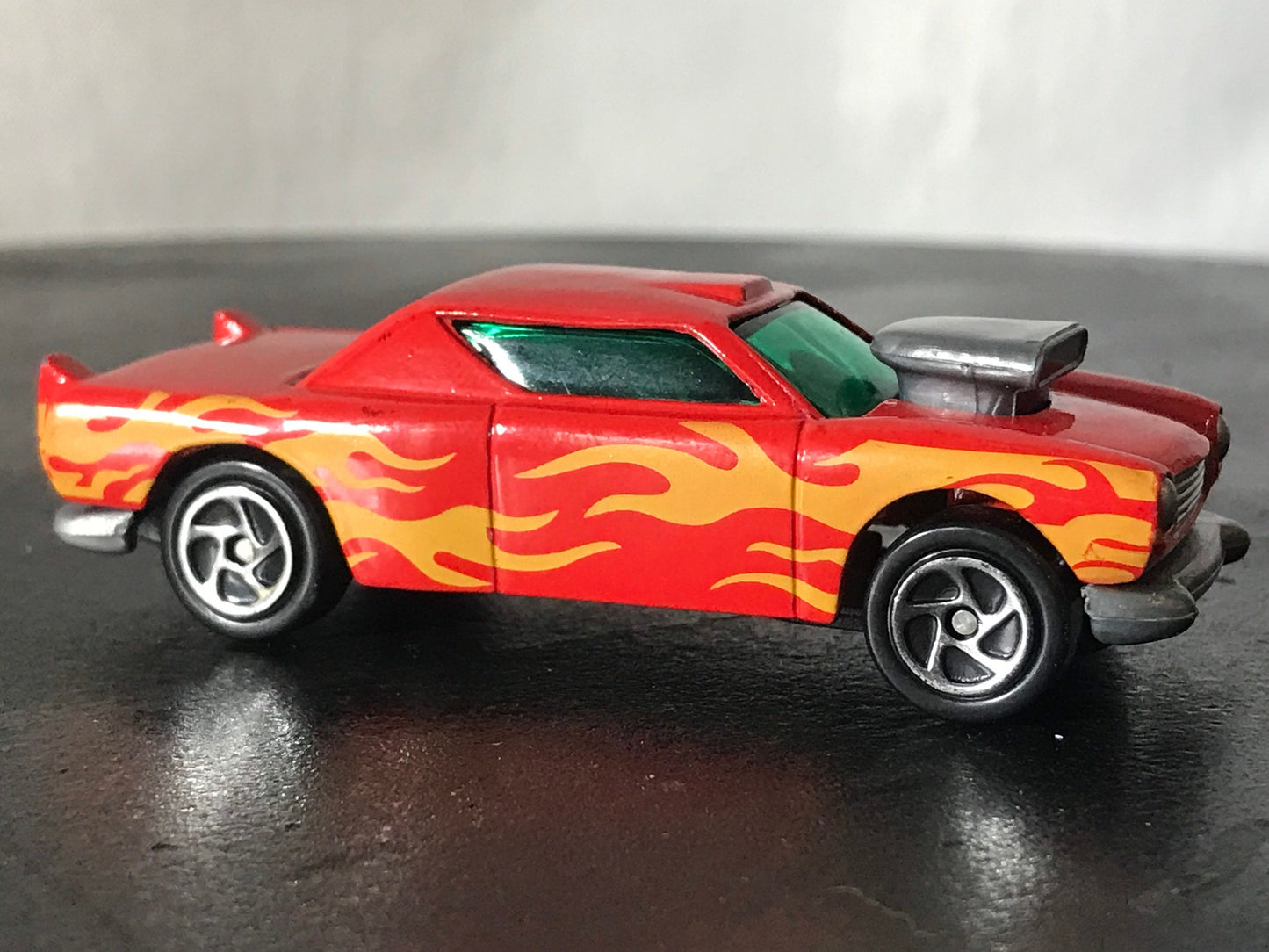 Vintage Red Flame Toy Car