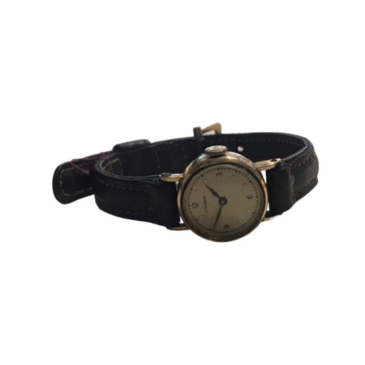 Vintage Eterna Leather Wrist Watch | Accessories