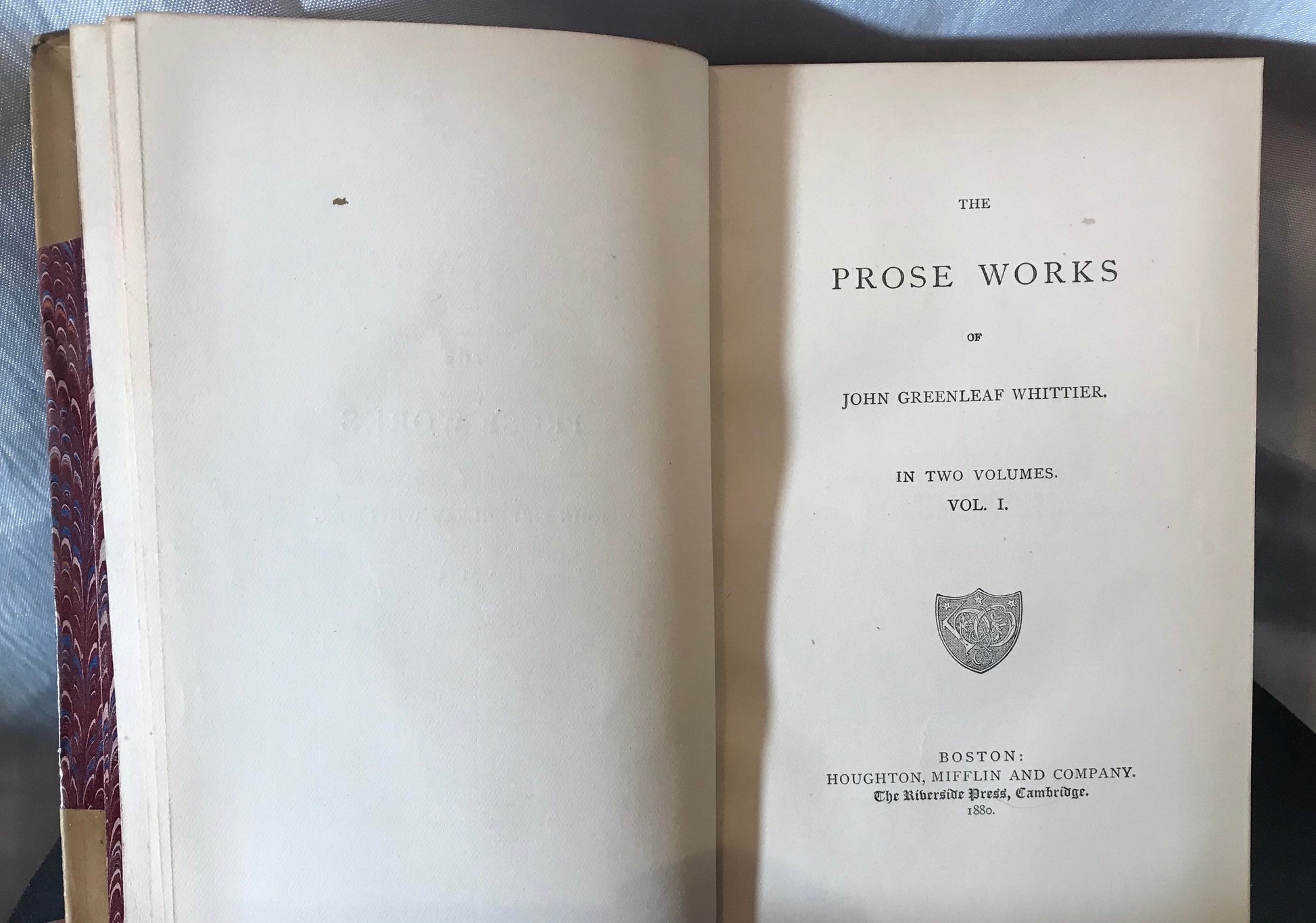 The Prose Works of John Greenleaf Whittier | Volume 1 | Literature