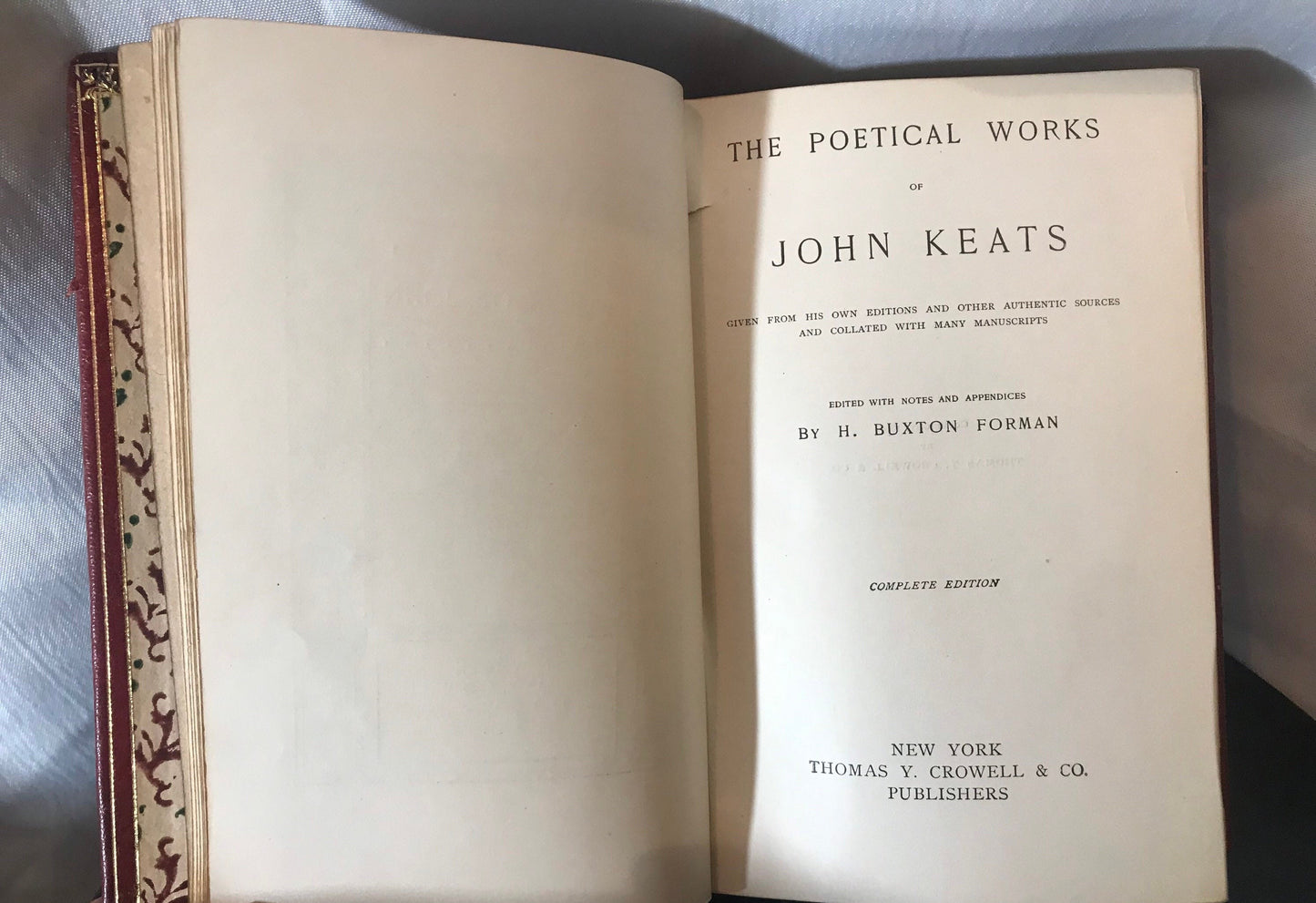 The Poetical Works of John Keats by H. Buxton Forman | Literature