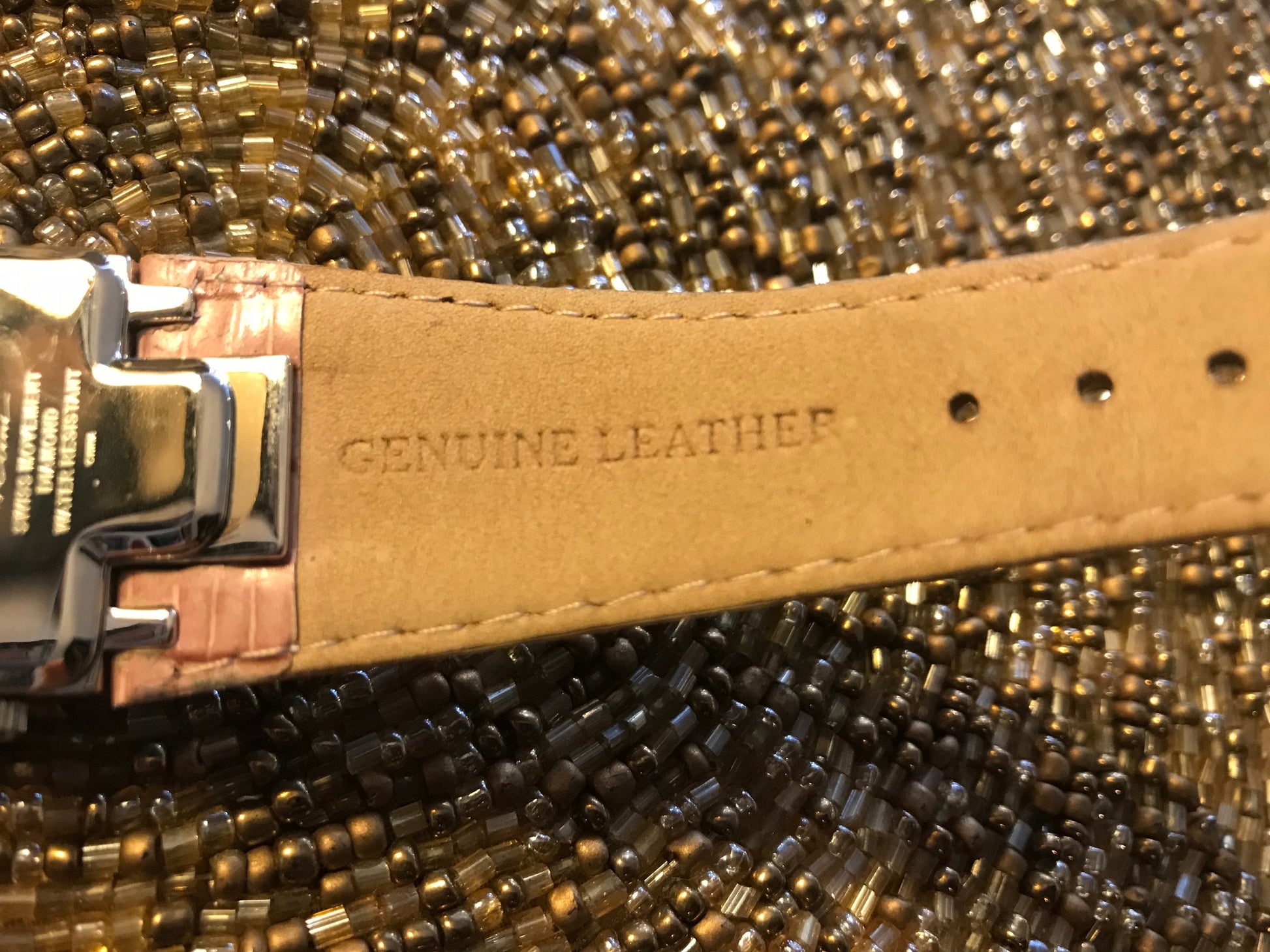Vintage Pink Leather Wrist Watch | Accessories