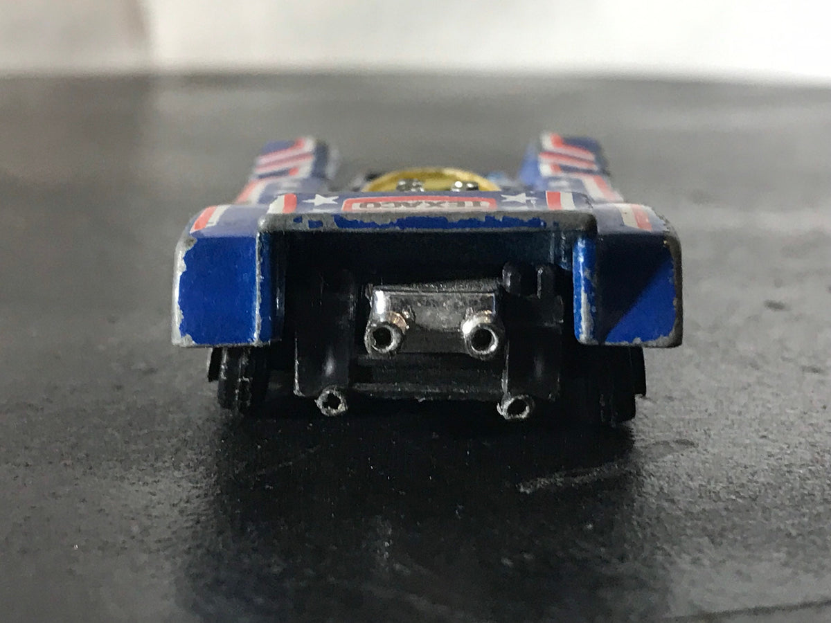 Vintage Red White and Blue Toy car