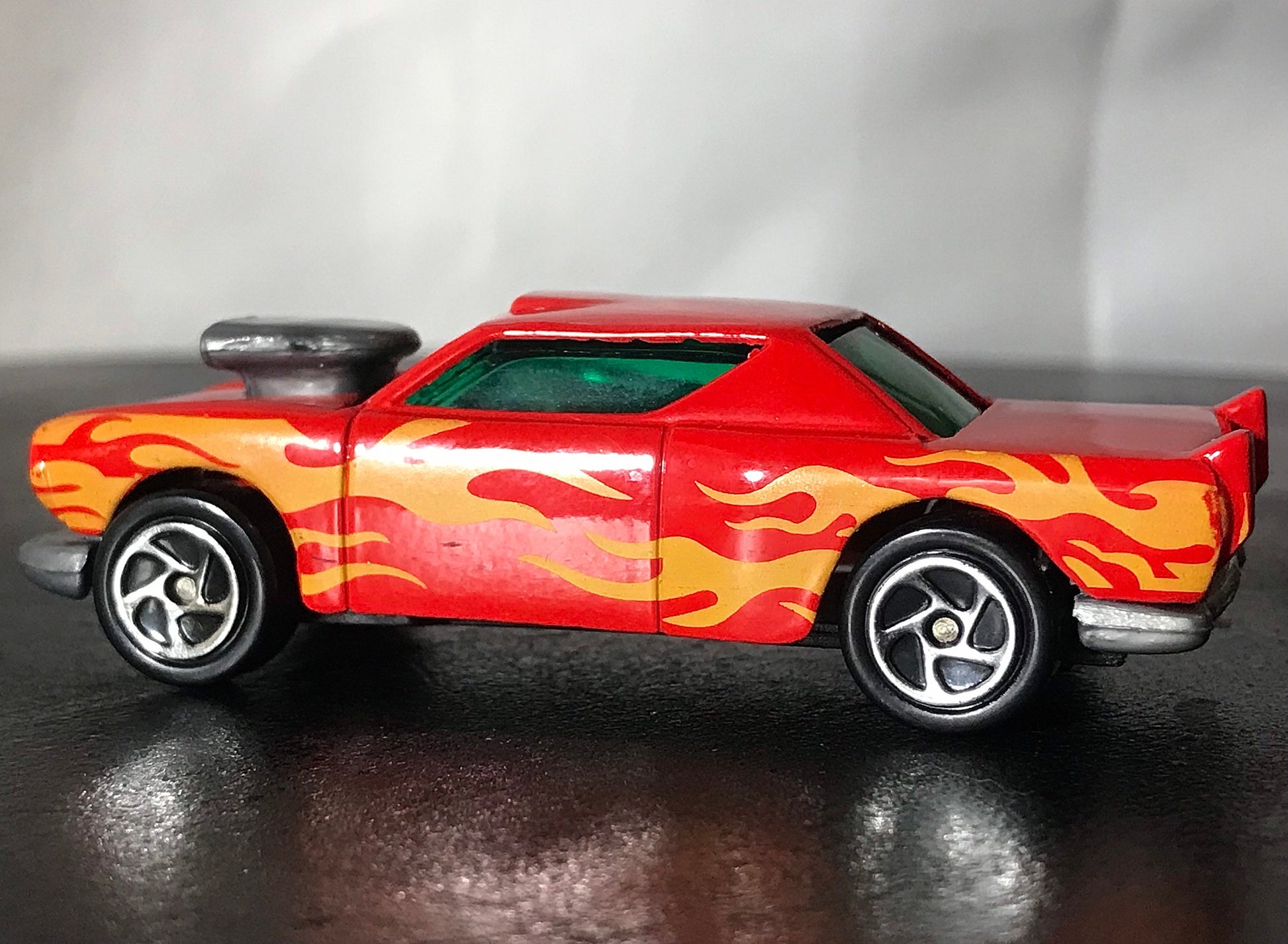 Vintage Red Flame Toy Car