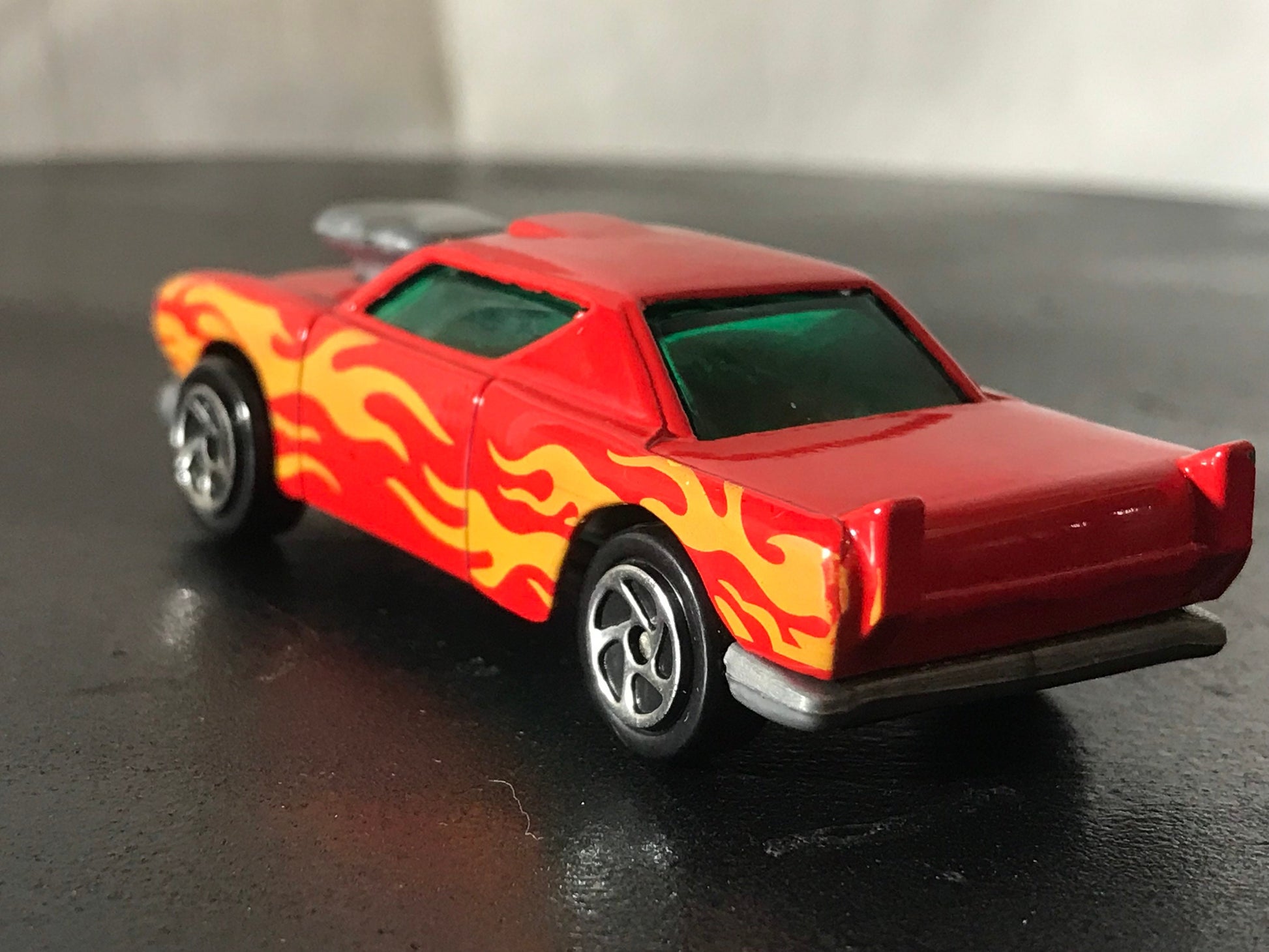 Vintage Red Flame Toy Car