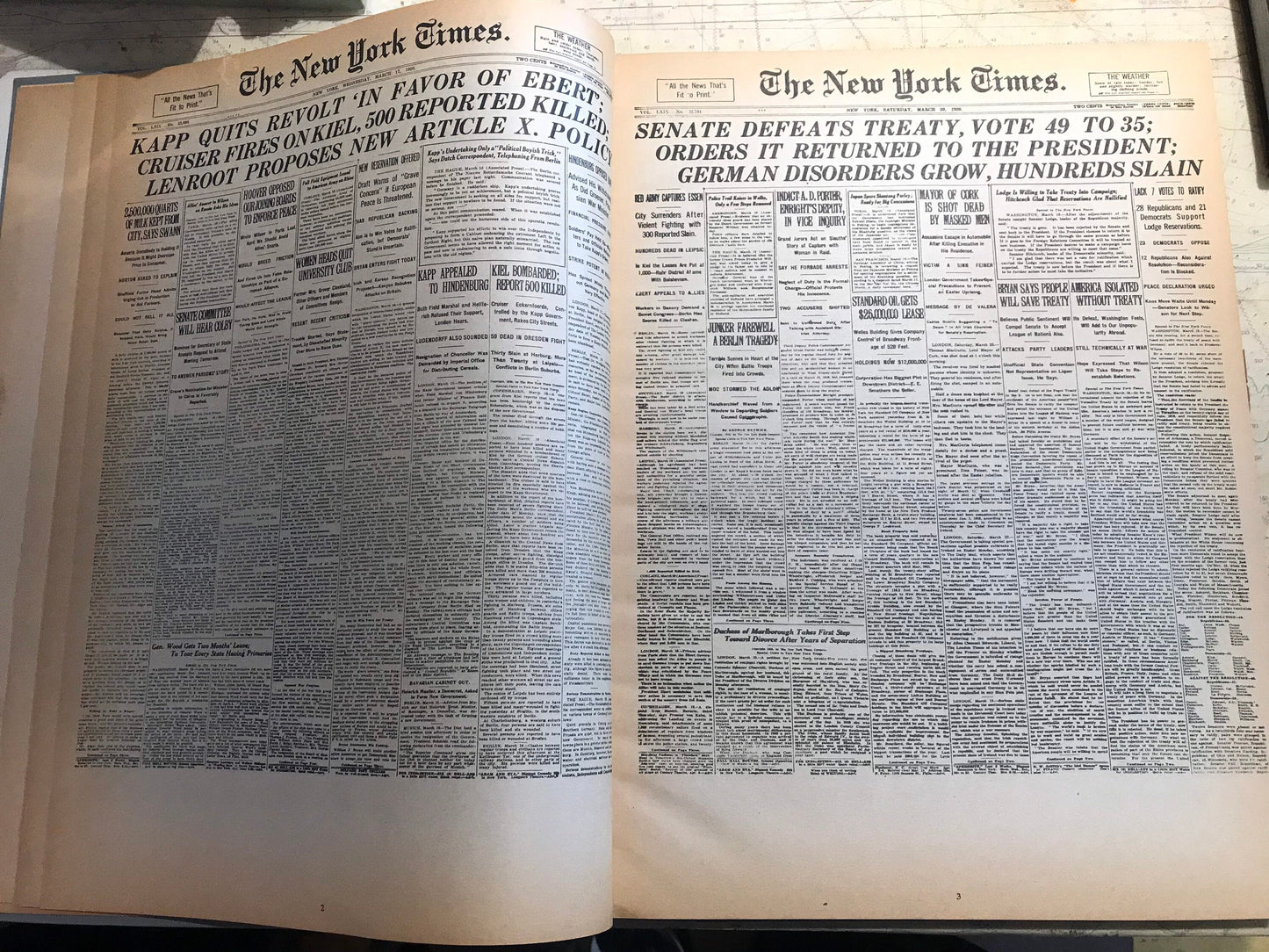 Page One | Major News Events From 1920-1976 | The New York Times
