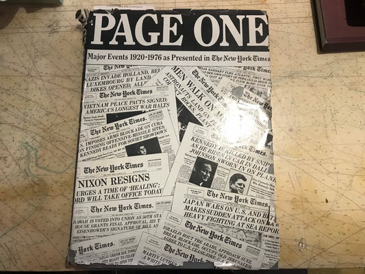 Page One | Major News Events From 1920-1976 | The New York Times