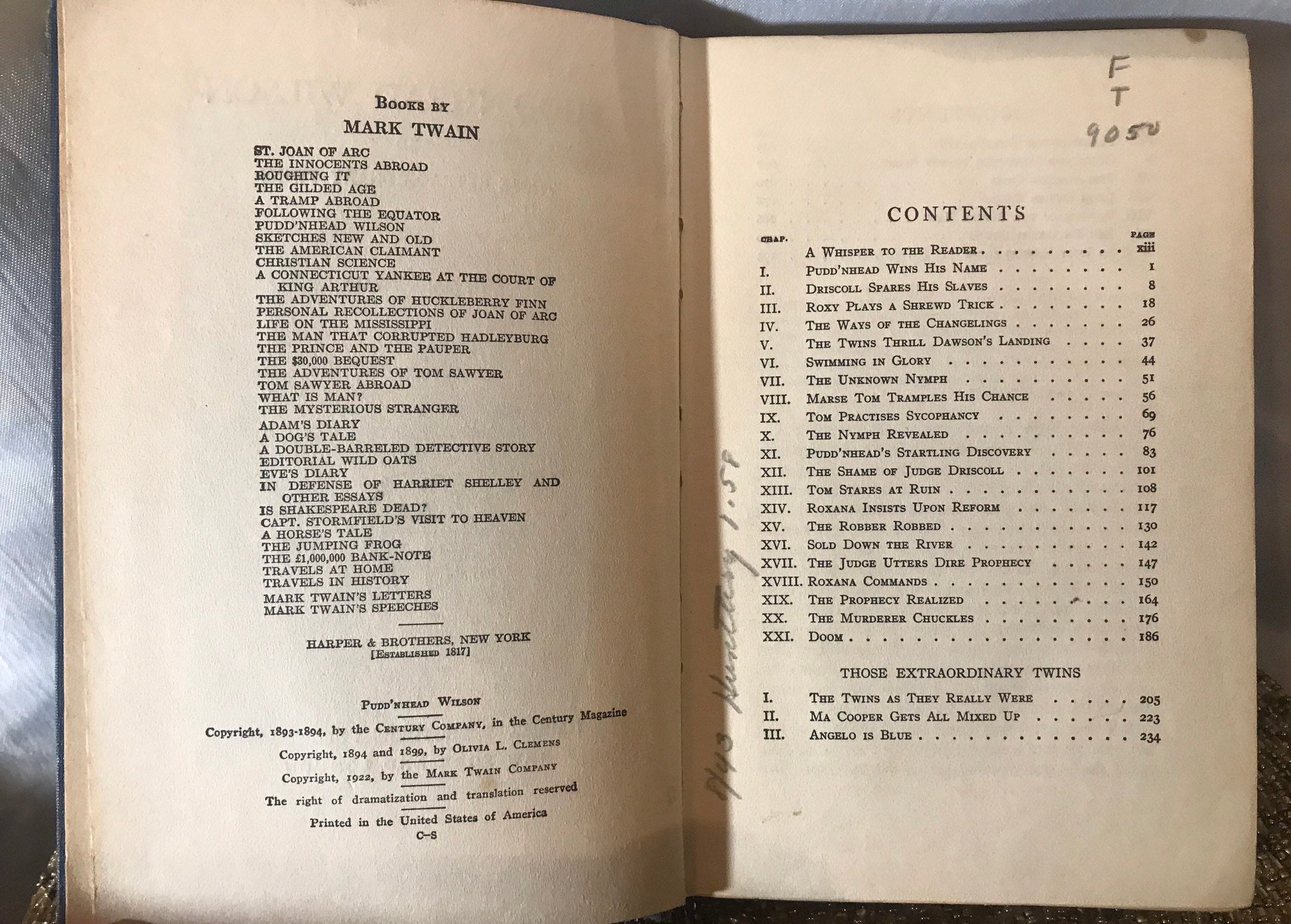 Pudd’nhead Wilson and Those Extraordinary Twins by Mark Twain | Literature