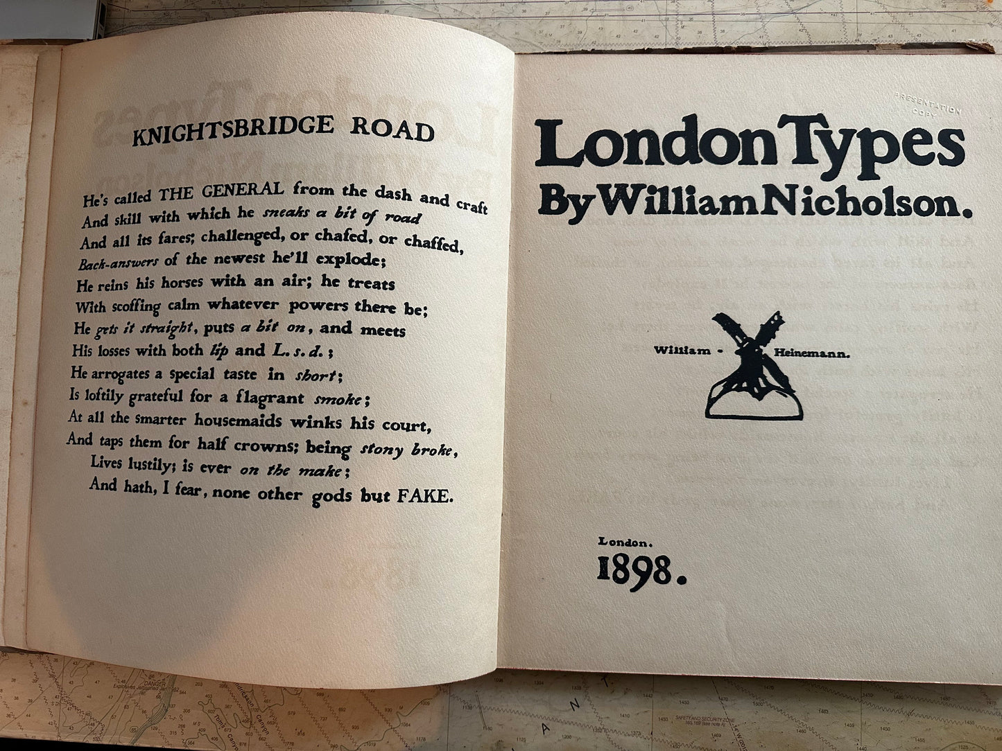 William Nicholson London Types Book, Vintage Illustrations, Coffee Table Book, Collector's Item, Gift For Book Lover