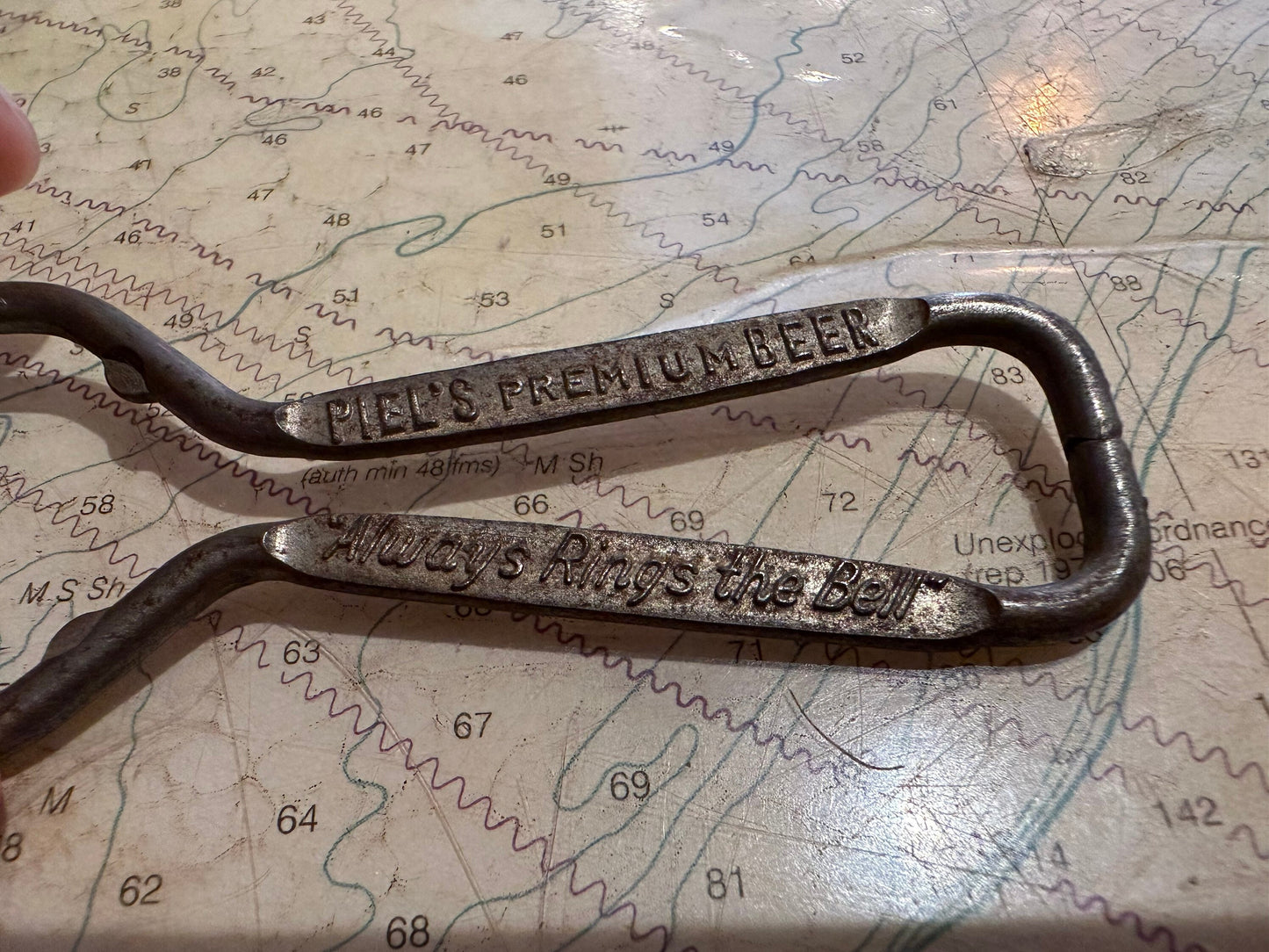 Vintage Metal Beer Opener | Piel's Premium Beer | Home & Kitchen