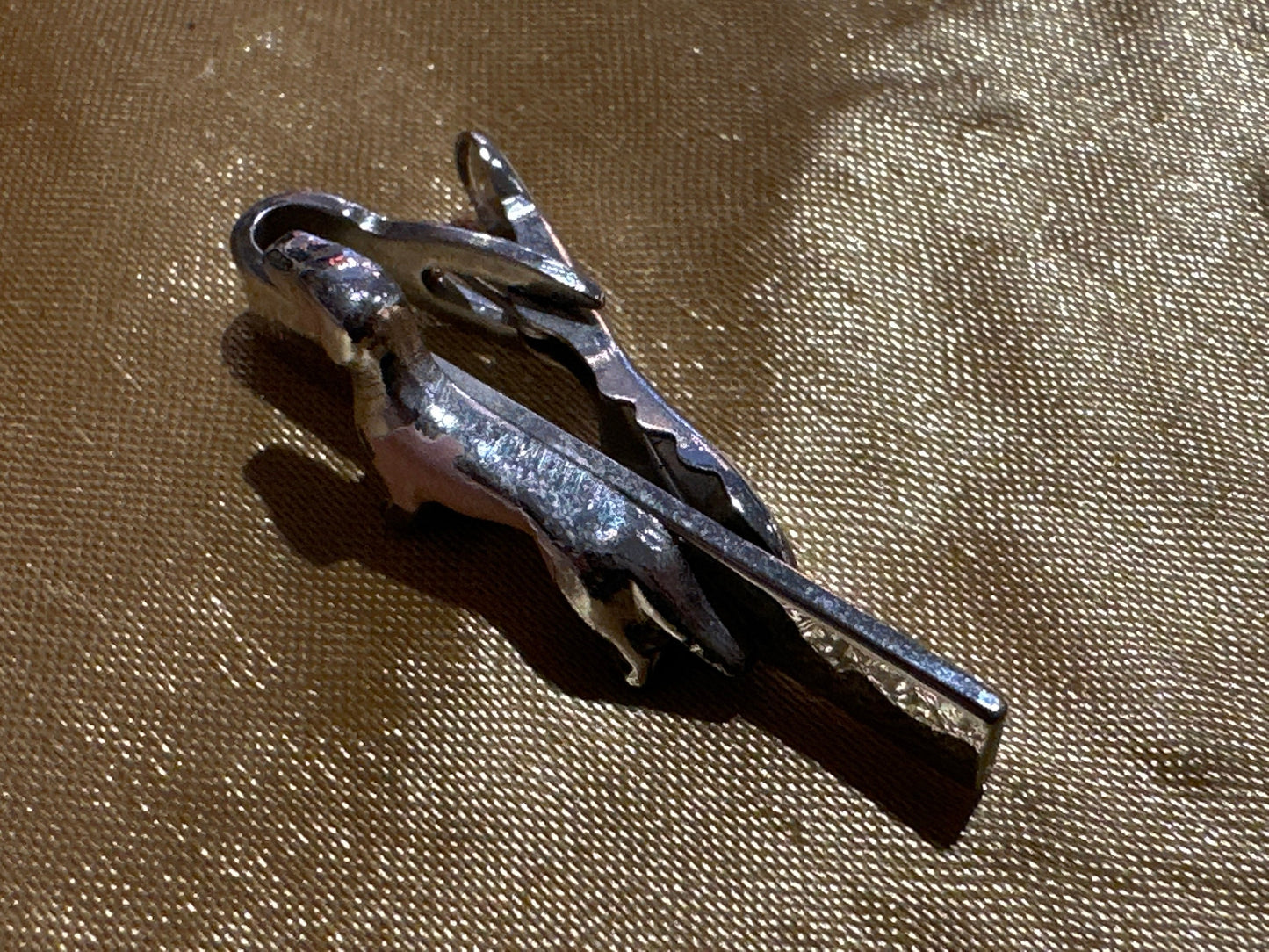 Vintage Silver Dachshund Clothing Clip | Tie Clip | Accessories