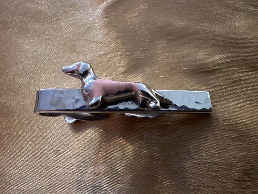 Vintage Silver Dachshund Clothing Clip | Tie Clip | Accessories