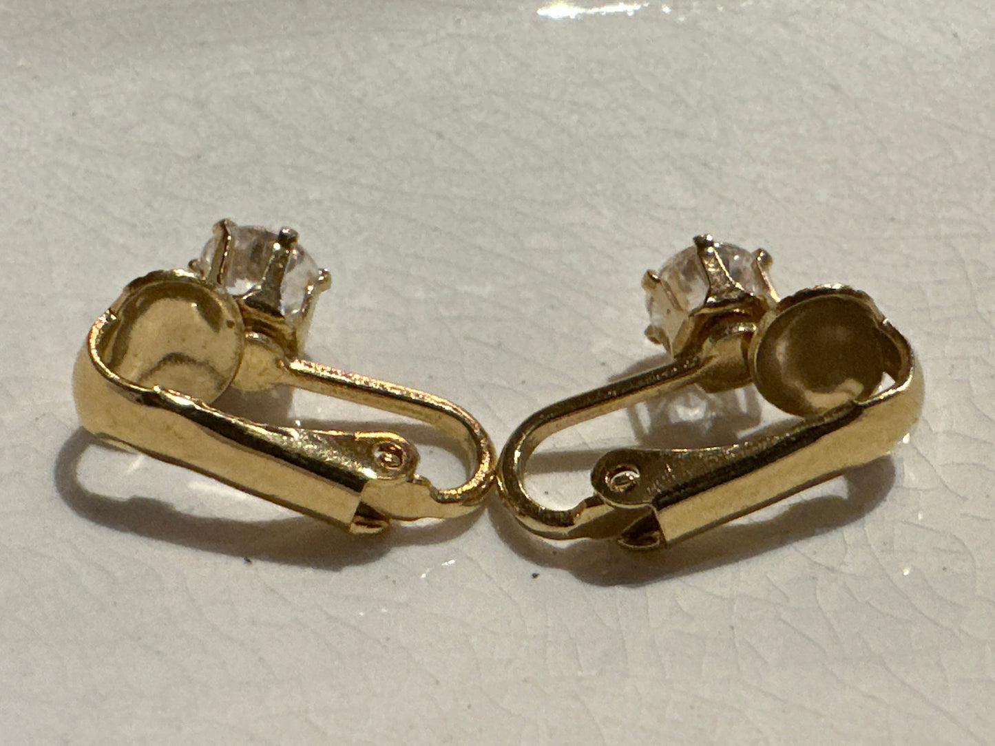 Vintage costume Diamond Clip-on Earrings | Jewlery