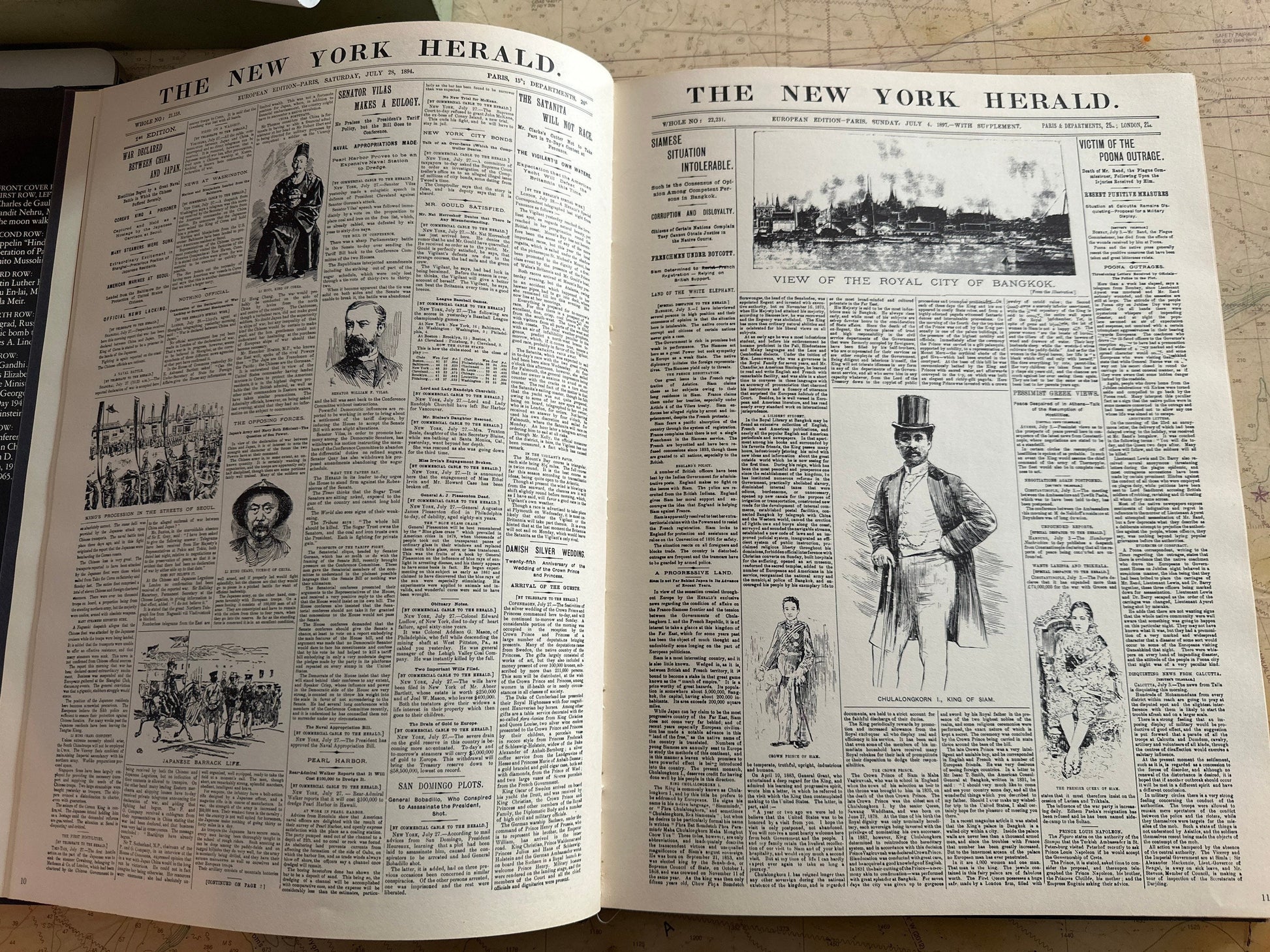 The Front Page 1887-1980 | Coffee Table Book | Vintage News Articles