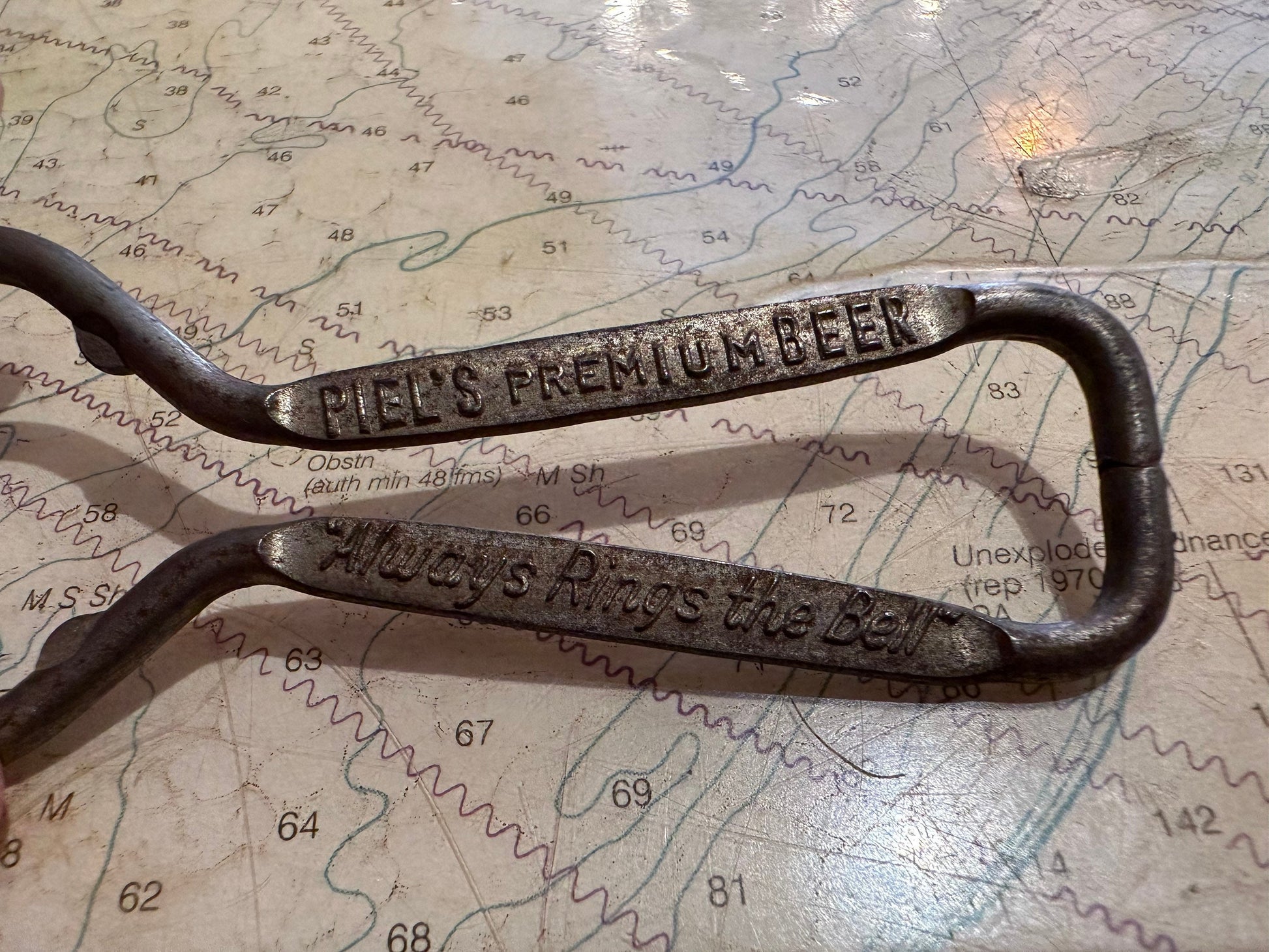 Vintage Metal Beer Opener | Piel's Premium Beer | Home & Kitchen