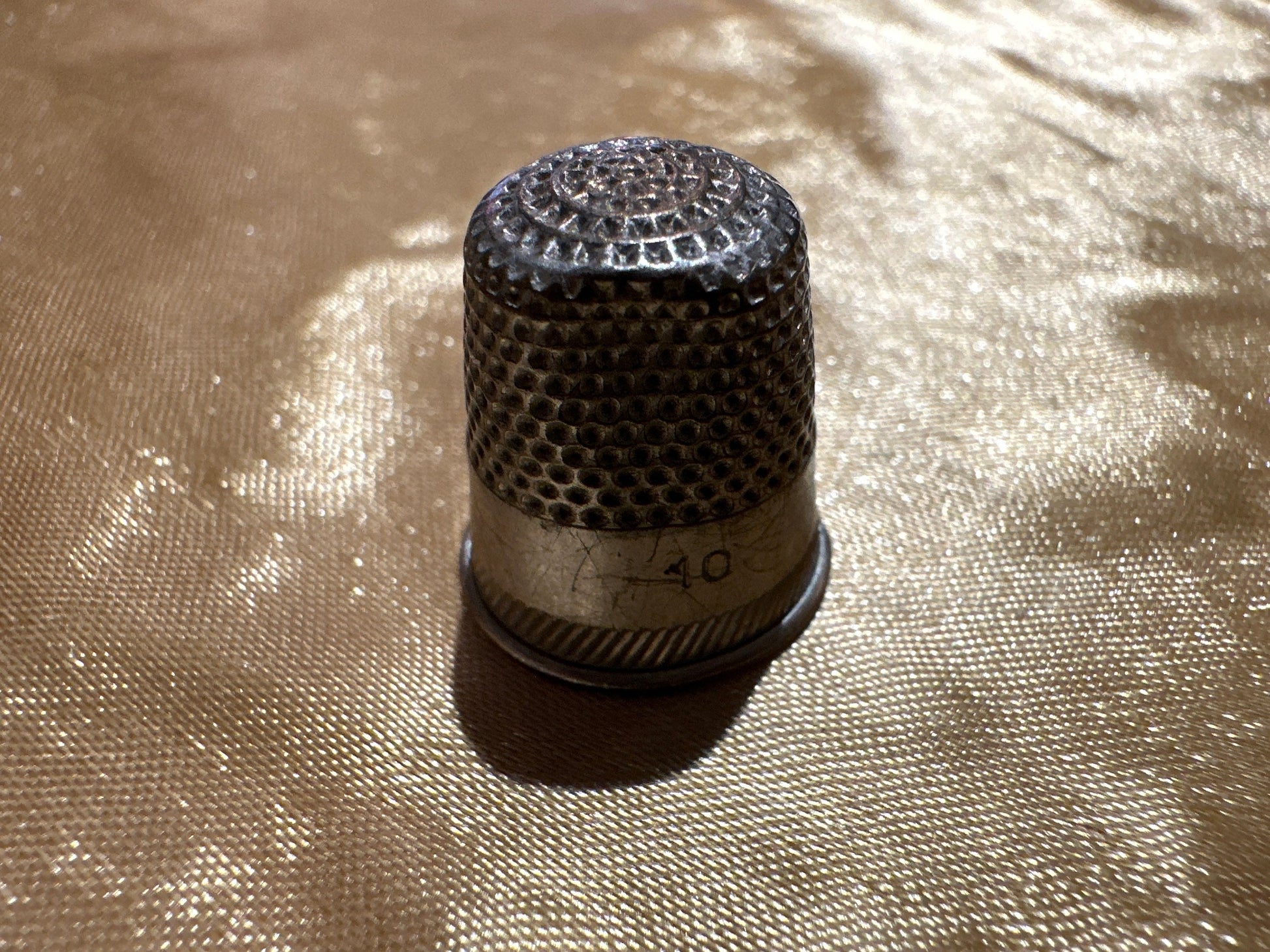 Vintage Silver Thimble | Mini Size | Home & Living