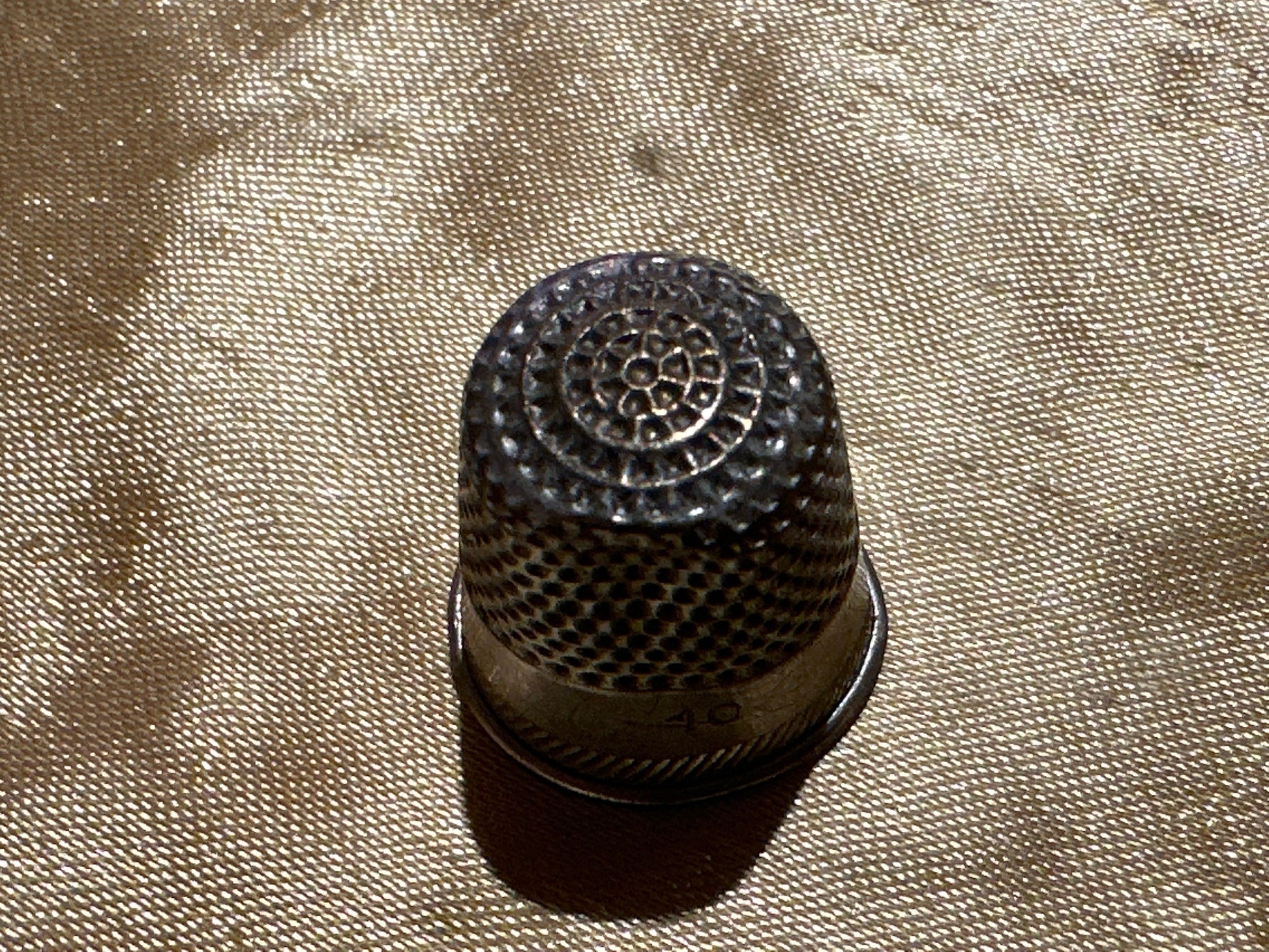 Vintage Silver Thimble | Mini Size | Home & Living