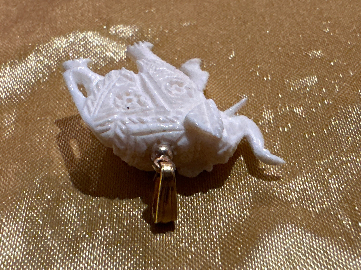 Vintage White Elephant Necklace Charm | Accessories