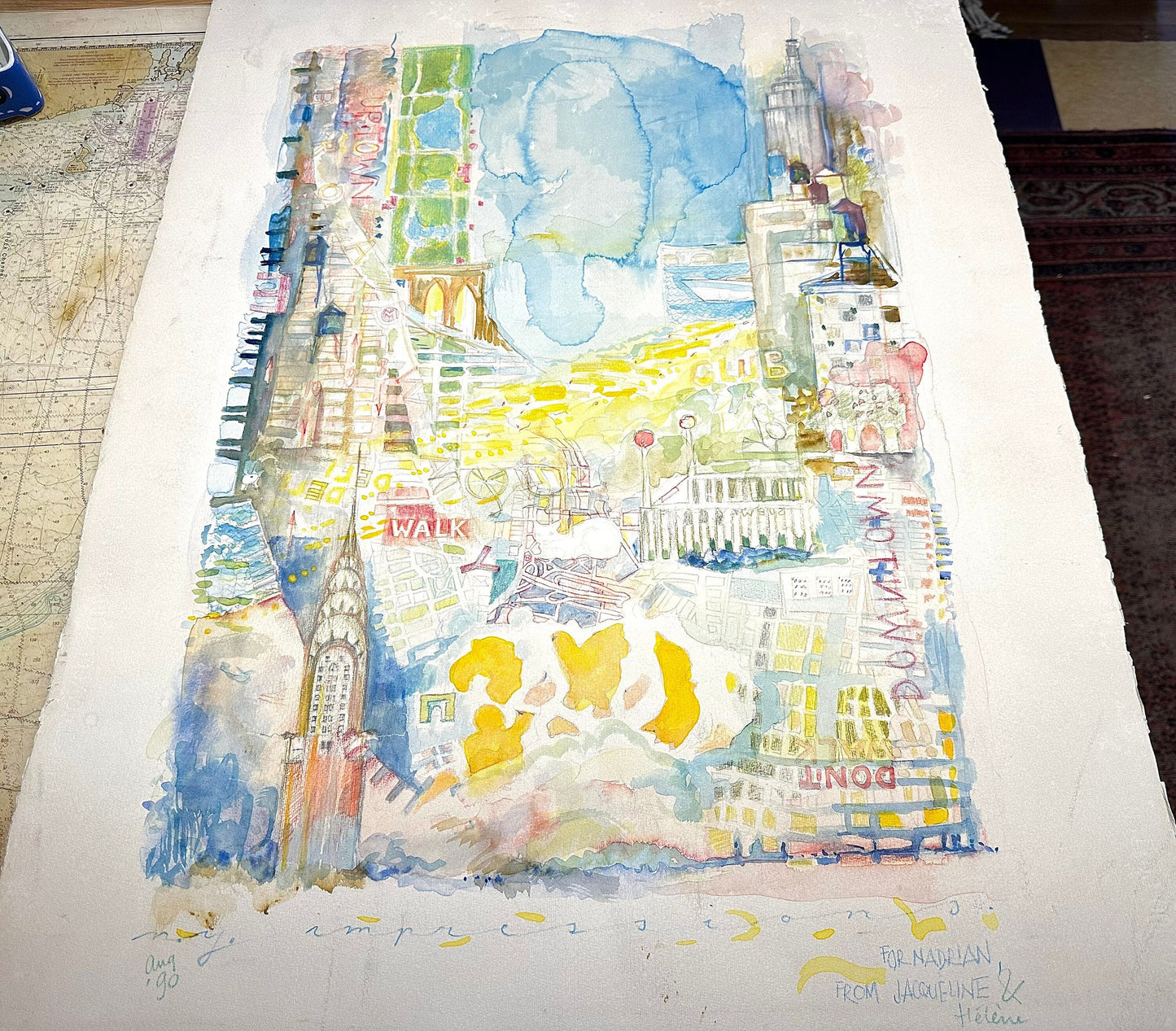 Watercolor NYC Painting | Artwork