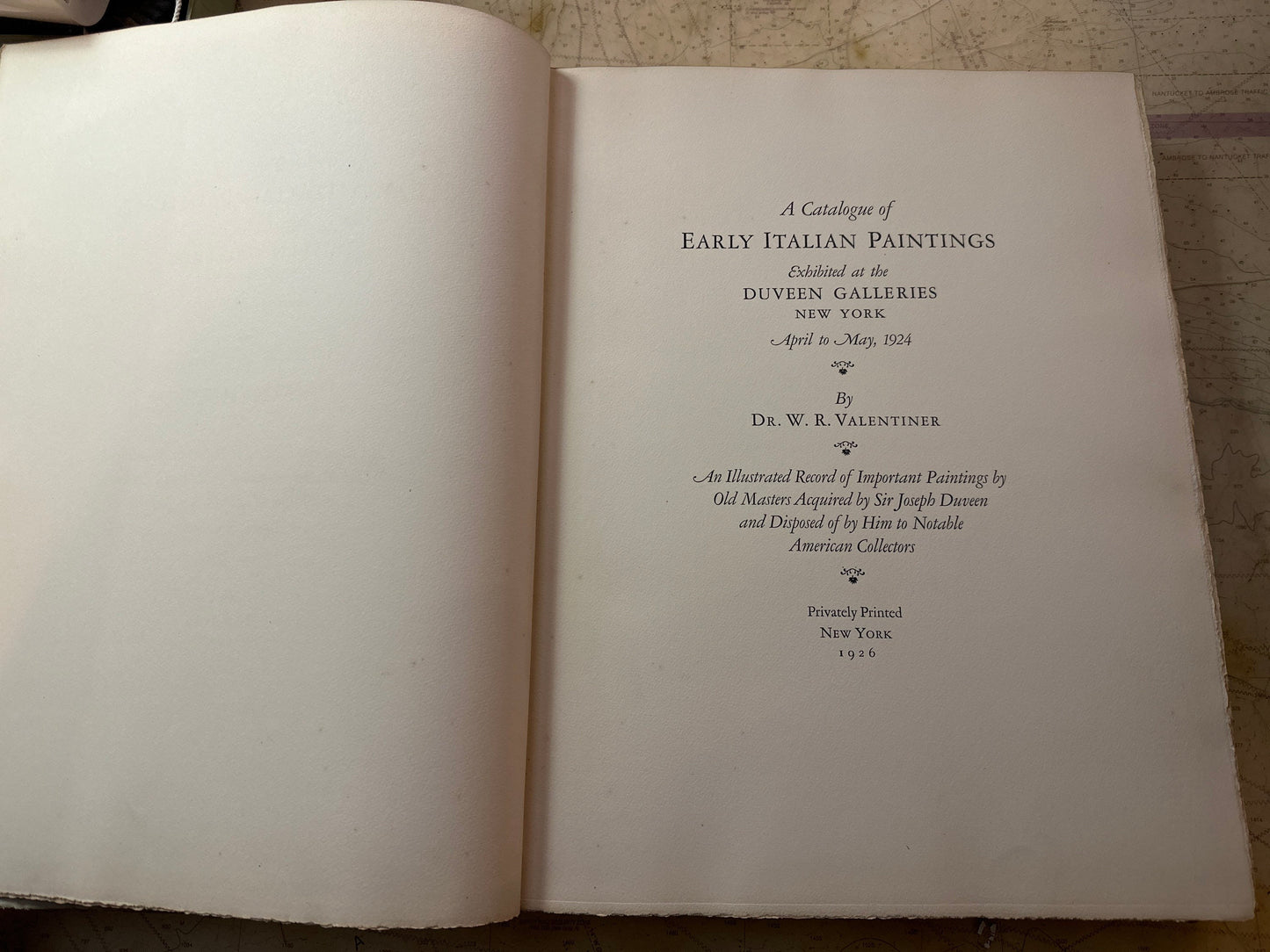 A Catalouge of Early Italian Paintings Exhibited at the Duveen Galleries New York by Dr. W. R. Valentiner | April to May 1924 | Signed