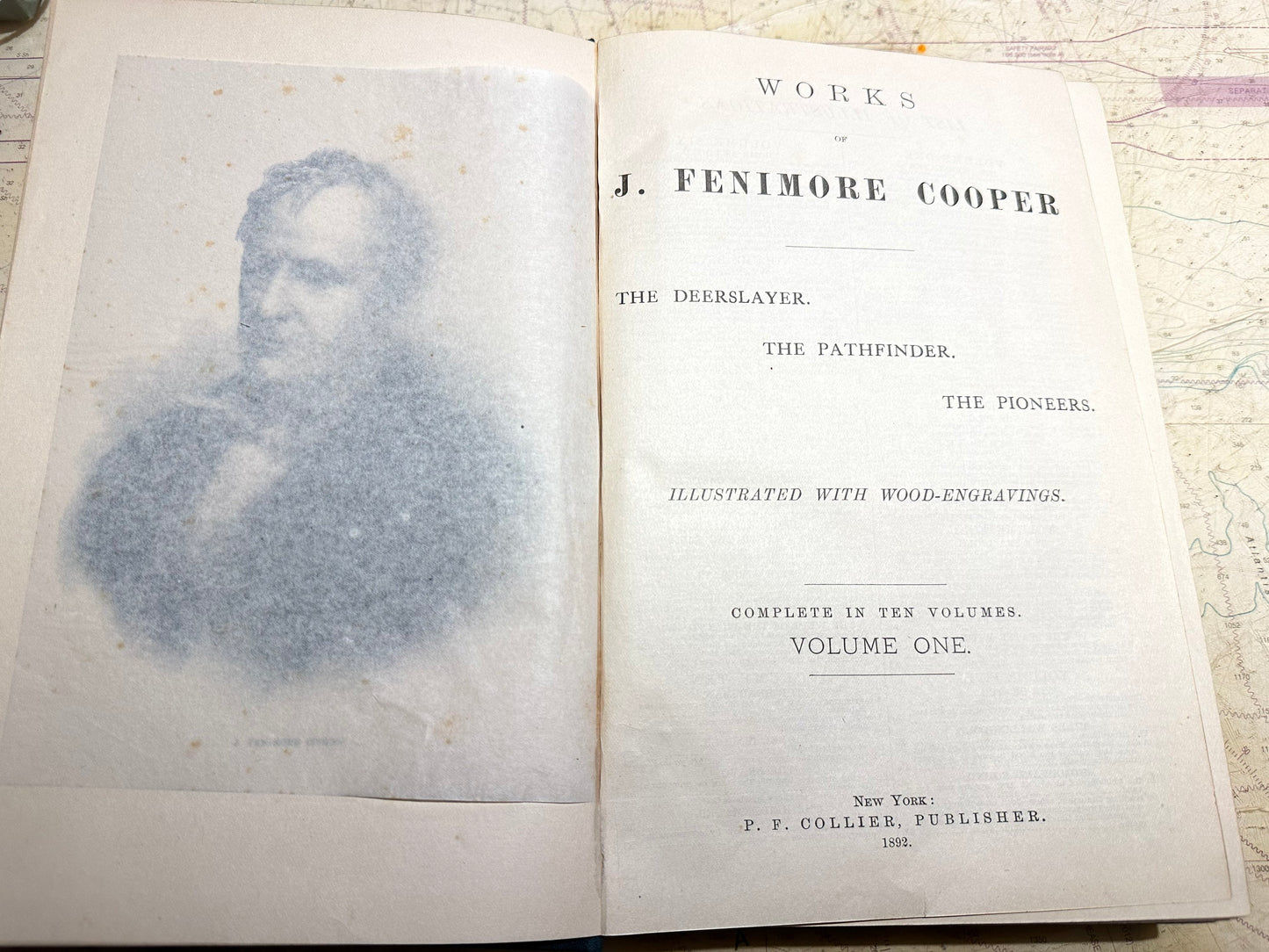 Works Of J Fenimore Cooper | The Deerslayer, The Pathfinder, The Pioneers | Volume One | Literature