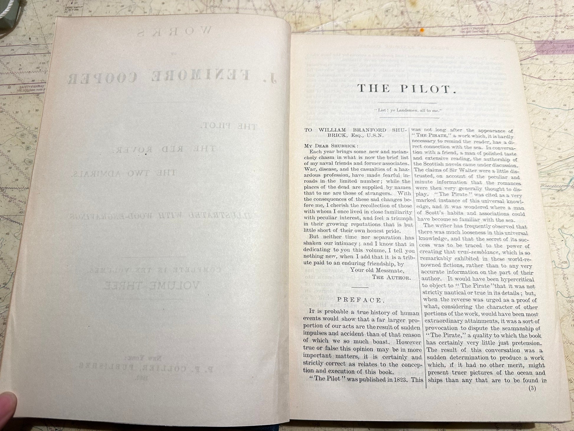 Works of J. Fenimore Cooper | The Pilot, The Red Rover, The Two Admirals | Volume Three | Litertature