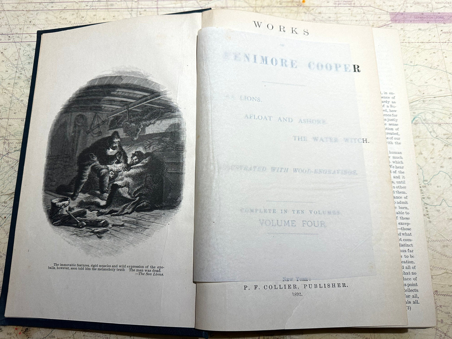 Works of J. Fenimore Cooper | The Sea Lions, Afloat And Ashore, The Water Witch | Volume Four | Literature