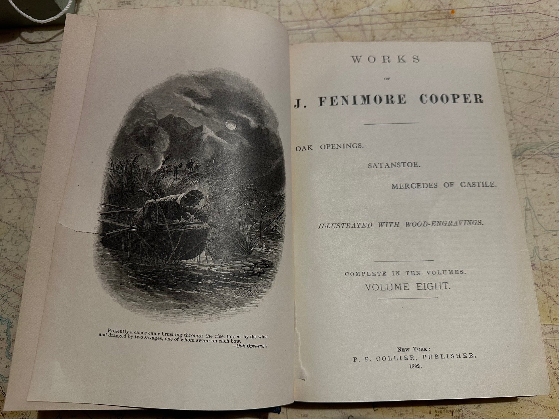 Works of J. Fenimore Cooper | Oak Openings, Satanstoe, Mercedes Of Castile | Volume Eight | Classic Literature