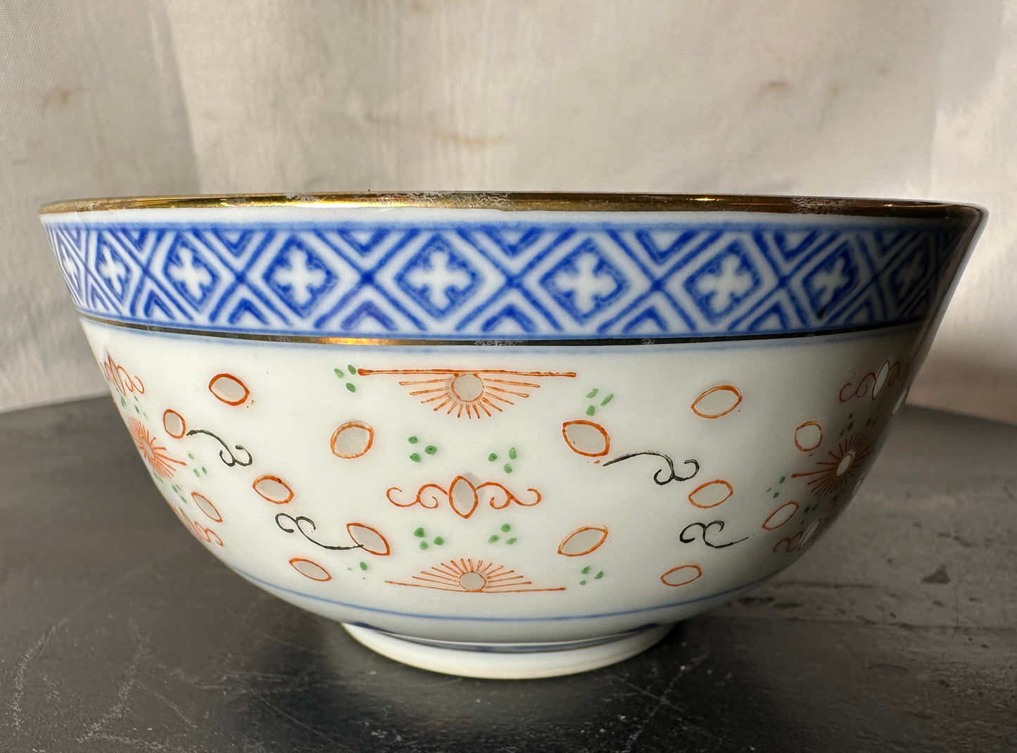 Antique Chinese Porcelain Rice Bowl | Small | Home and Living