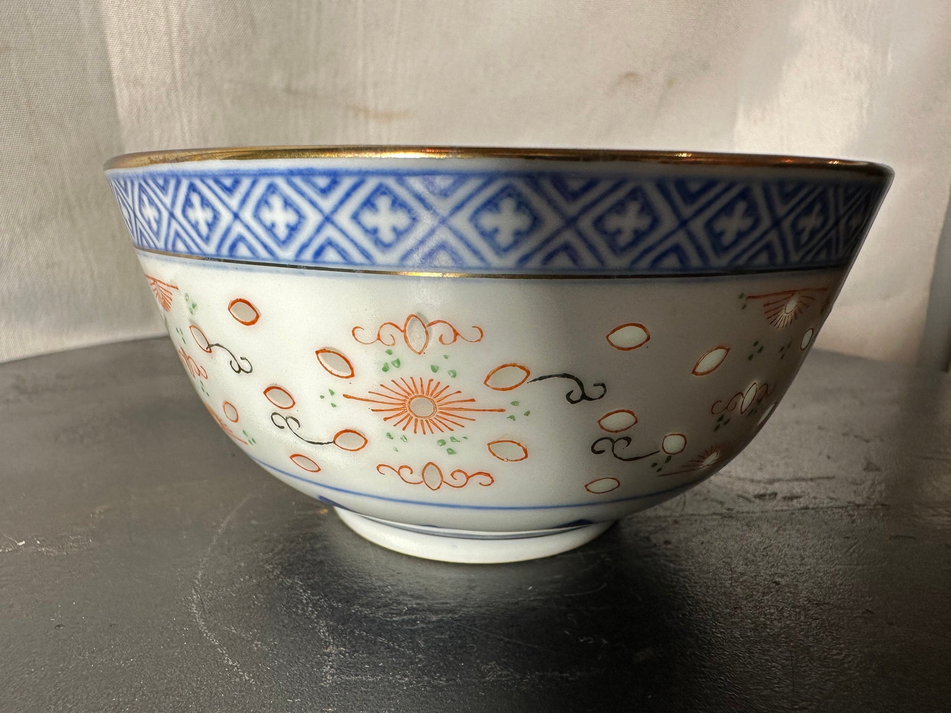 Antique Chinese Porcelain Rice Bowl | Small | Home and Living