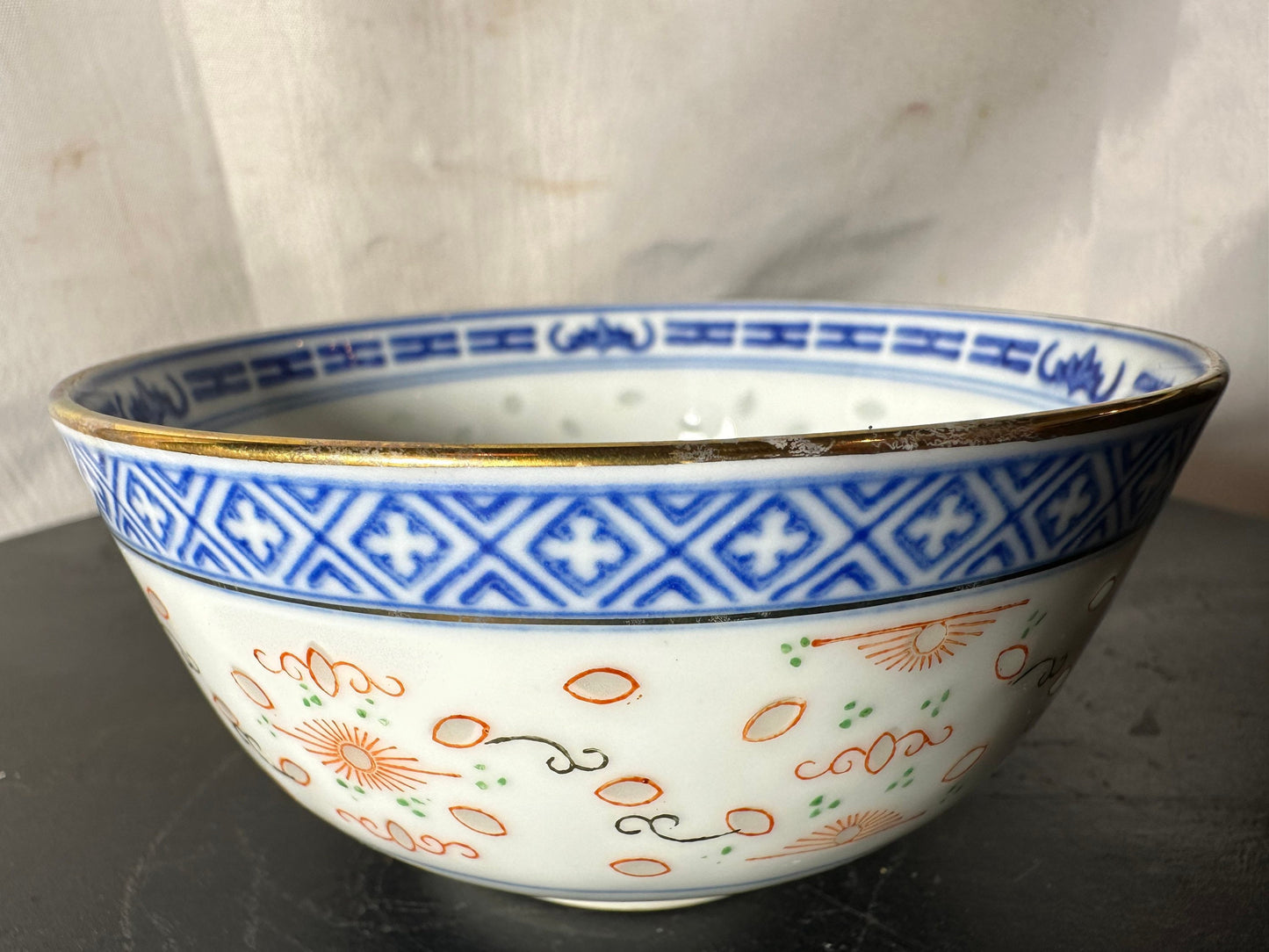 Antique Chinese Porcelain Rice Bowl | Small | Home and Living