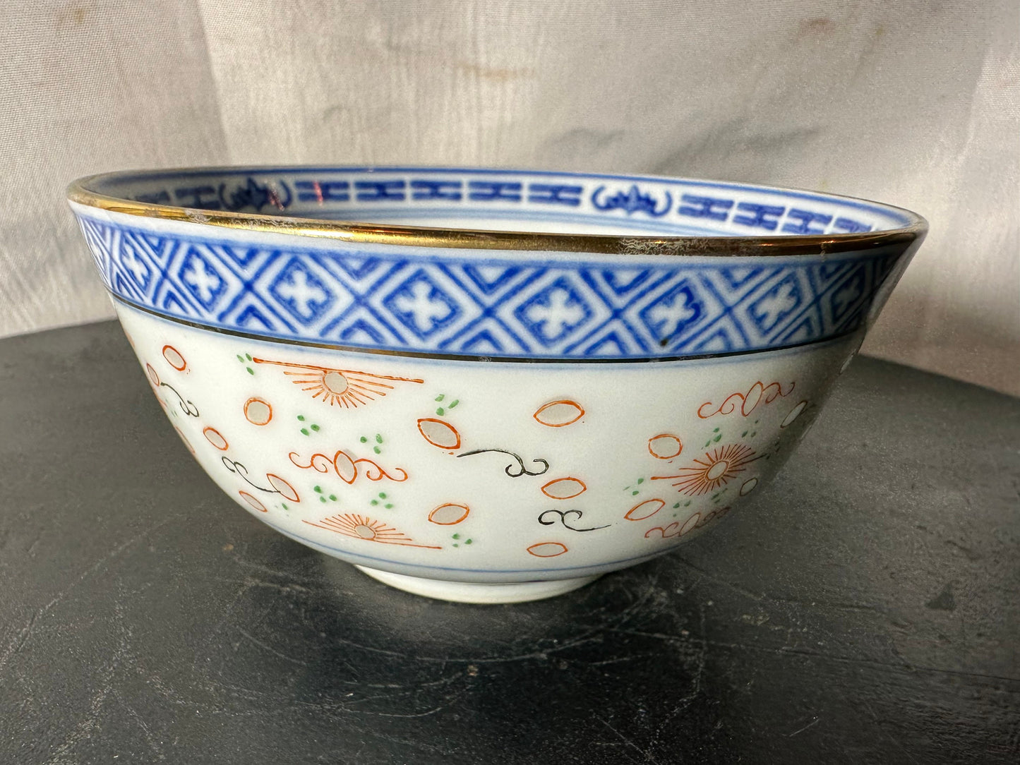 Antique Chinese Porcelain Rice Bowl | Small | Home and Living