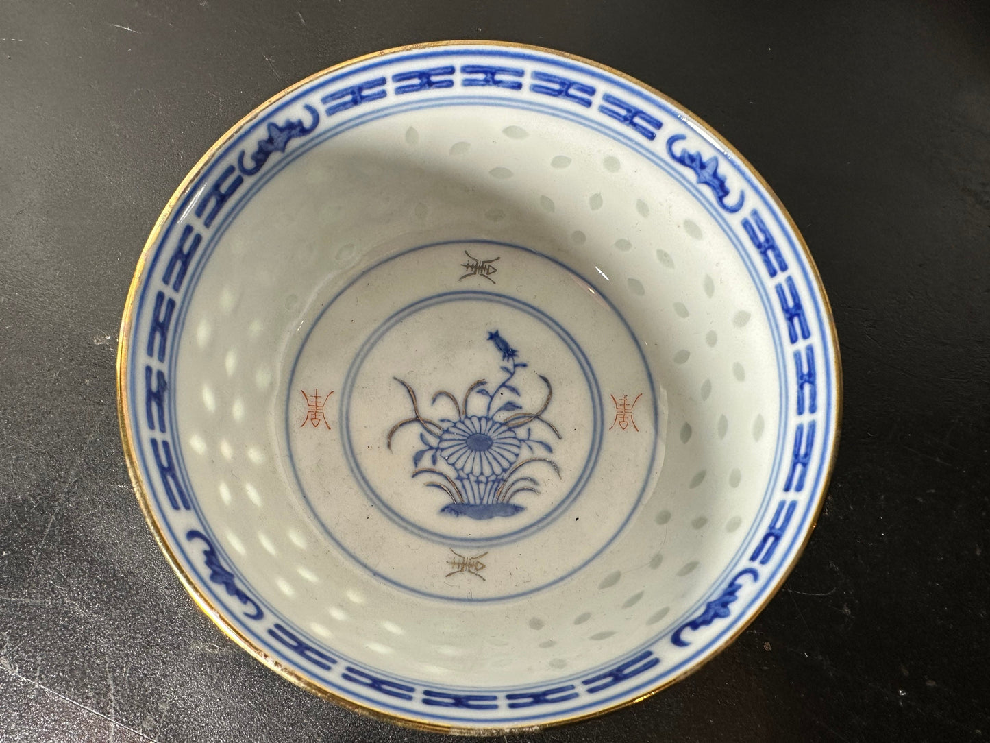 Antique Chinese Porcelain Rice Bowl | Small | Home and Living