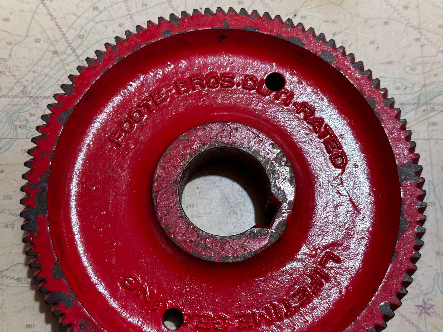 Foote Bros Helical Red Gear | 90+ Teeth - Small Size | Home Decor