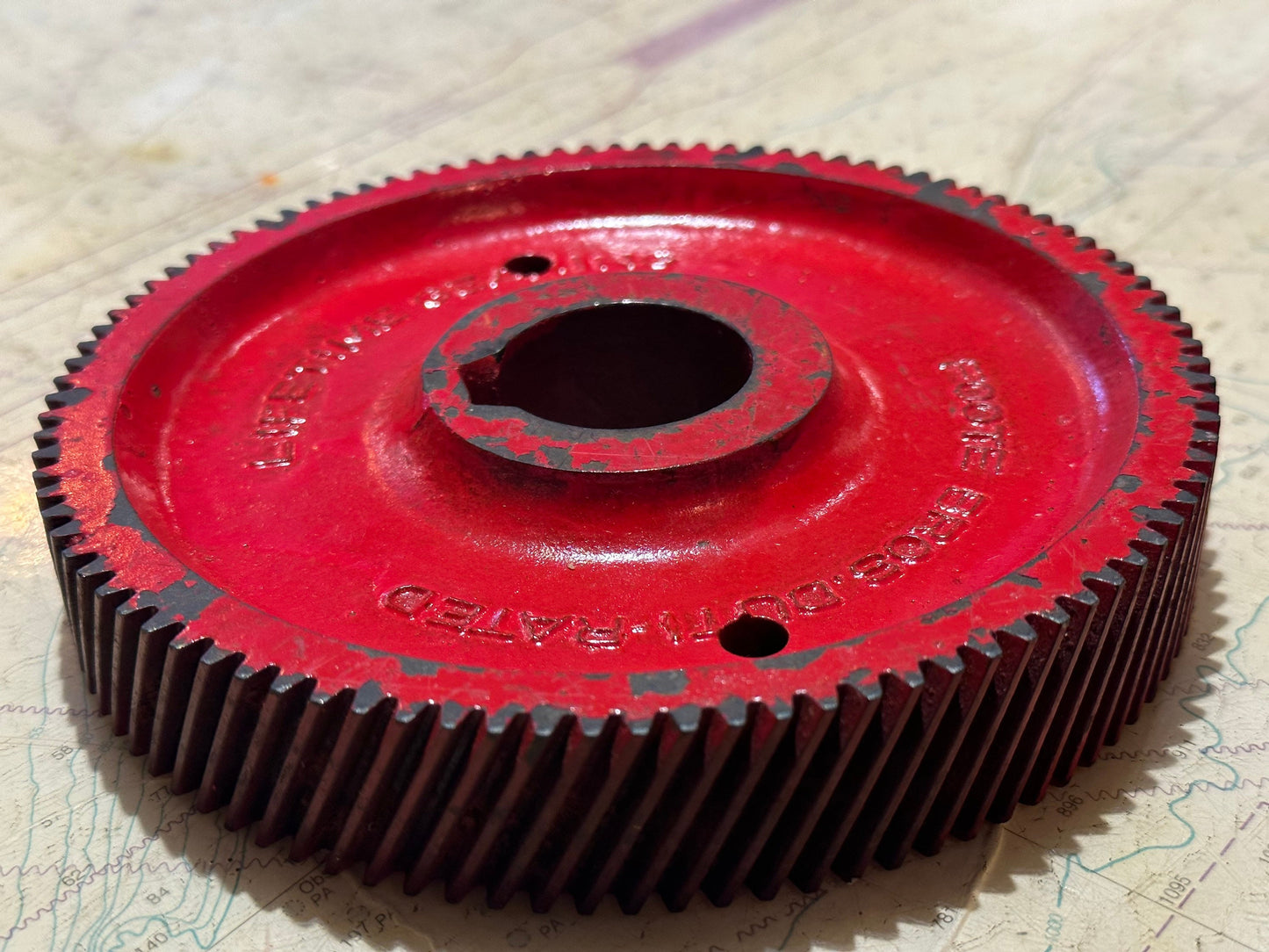 Foote Bros Helical Red Gear | 90+ Teeth - Small Size | Home Decor