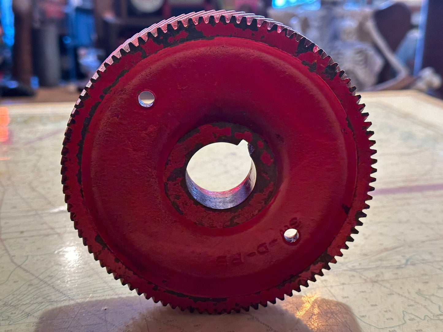 Foote Bros Helical Red Gear | 90+ Teeth - Small Size | Home Decor