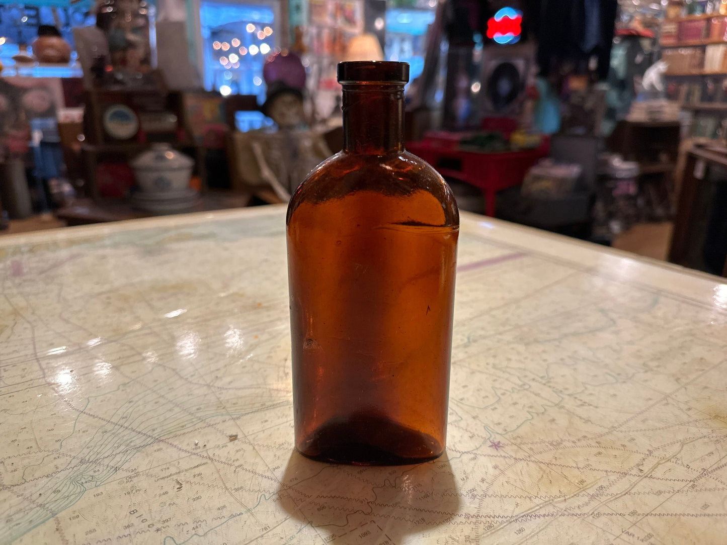 Vintage Brown Tinted Apothecary Bottle | Home & Living