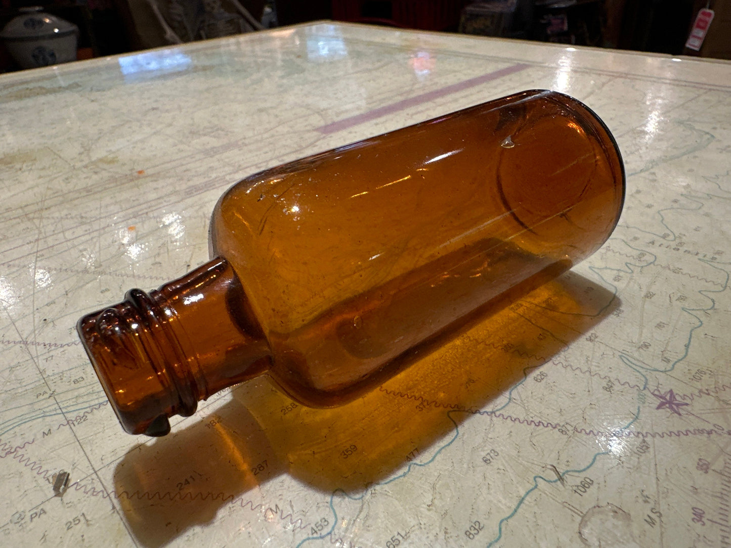 Vintage Brown Tinted Apothecary Bottle | Home & Living