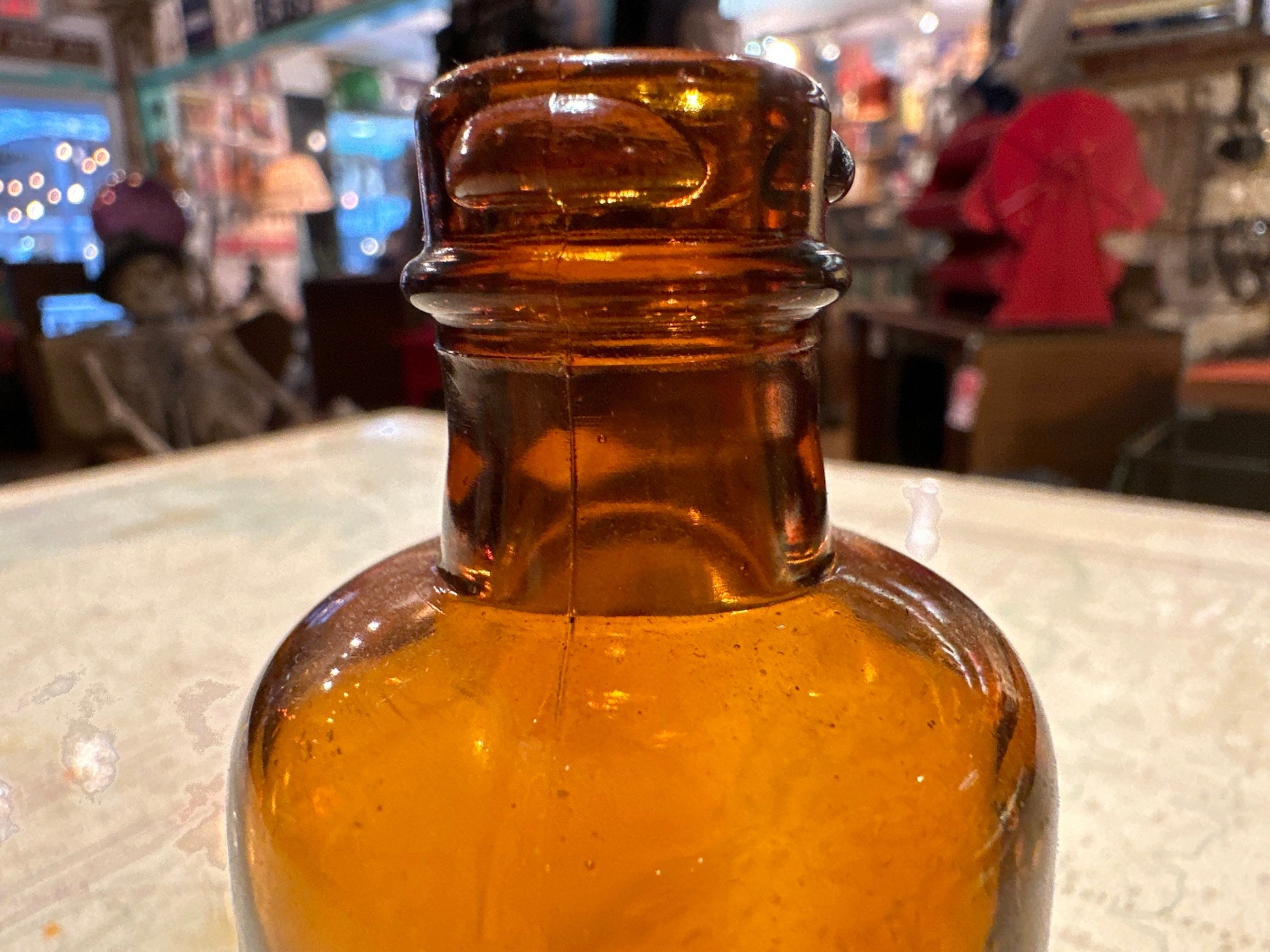 Vintage Brown Tinted Apothecary Bottle | Home & Living