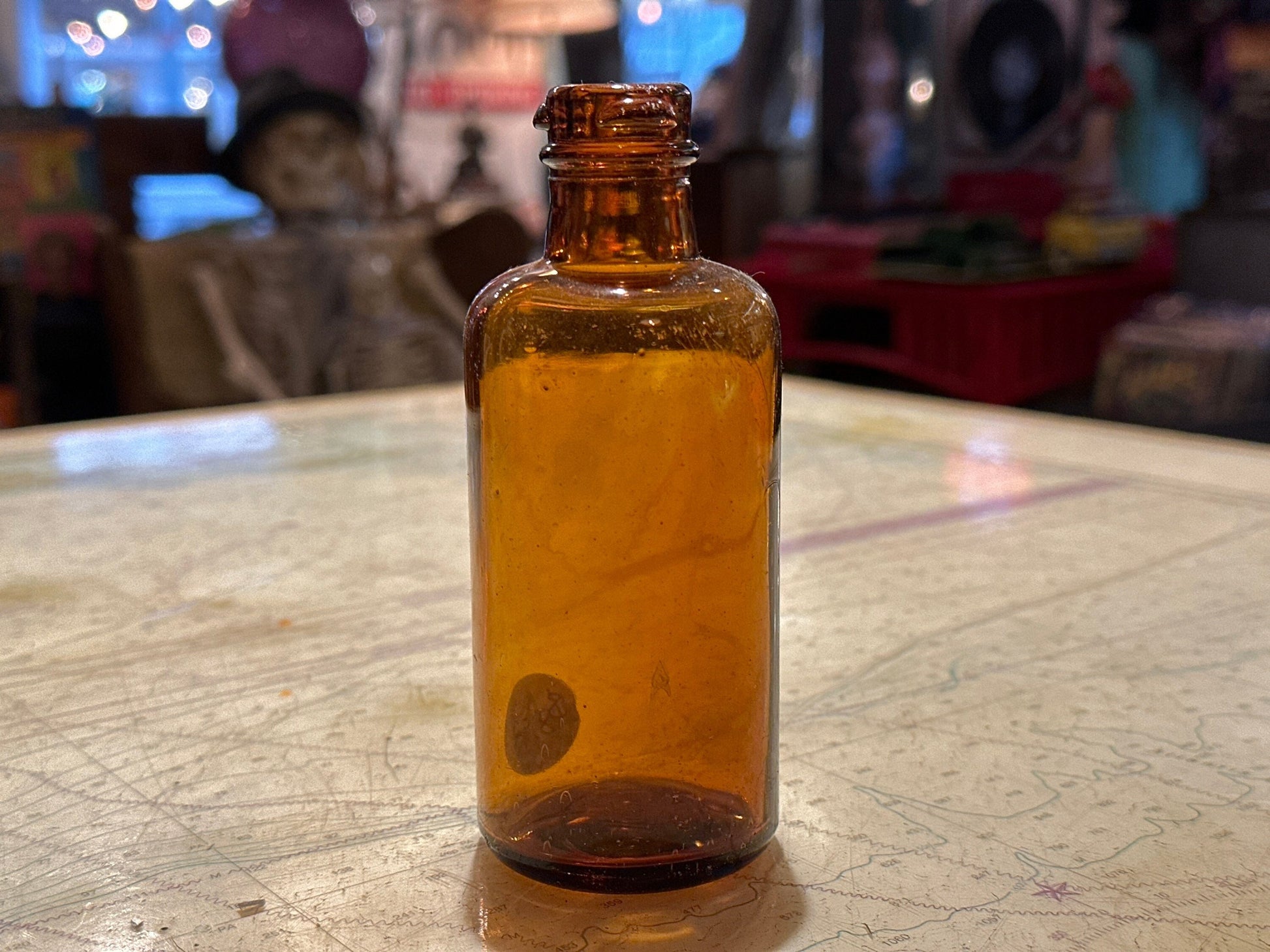 Vintage Brown Tinted Apothecary Bottle | Home & Living