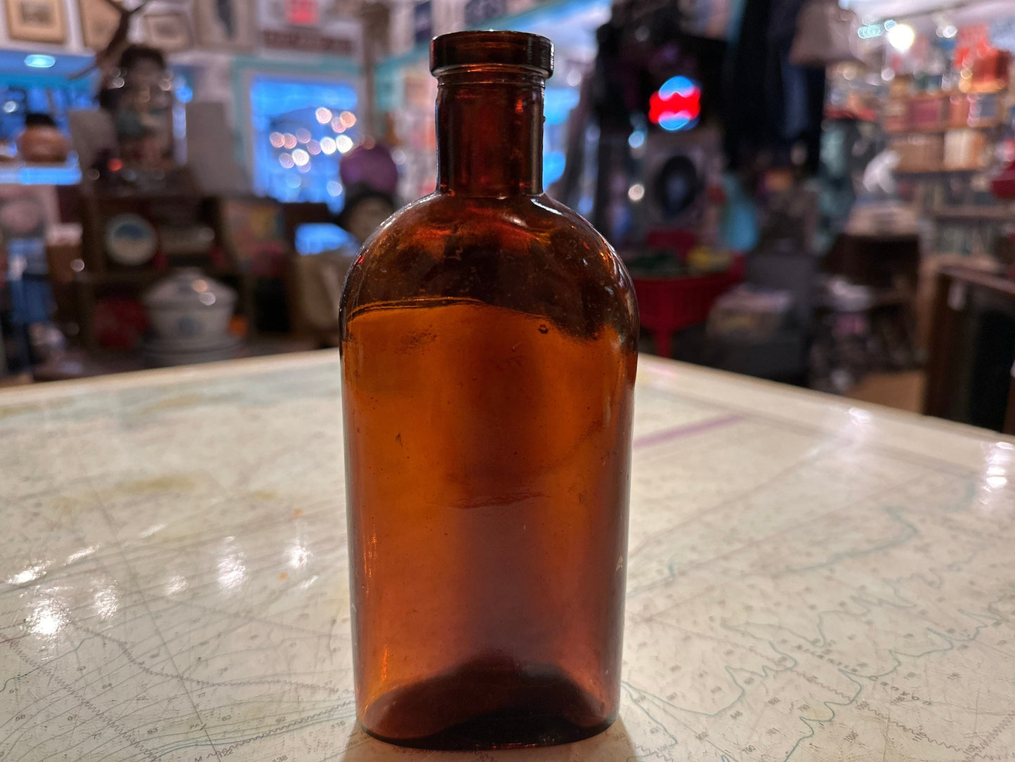 Vintage Brown Tinted Apothecary Bottle | Home & Living