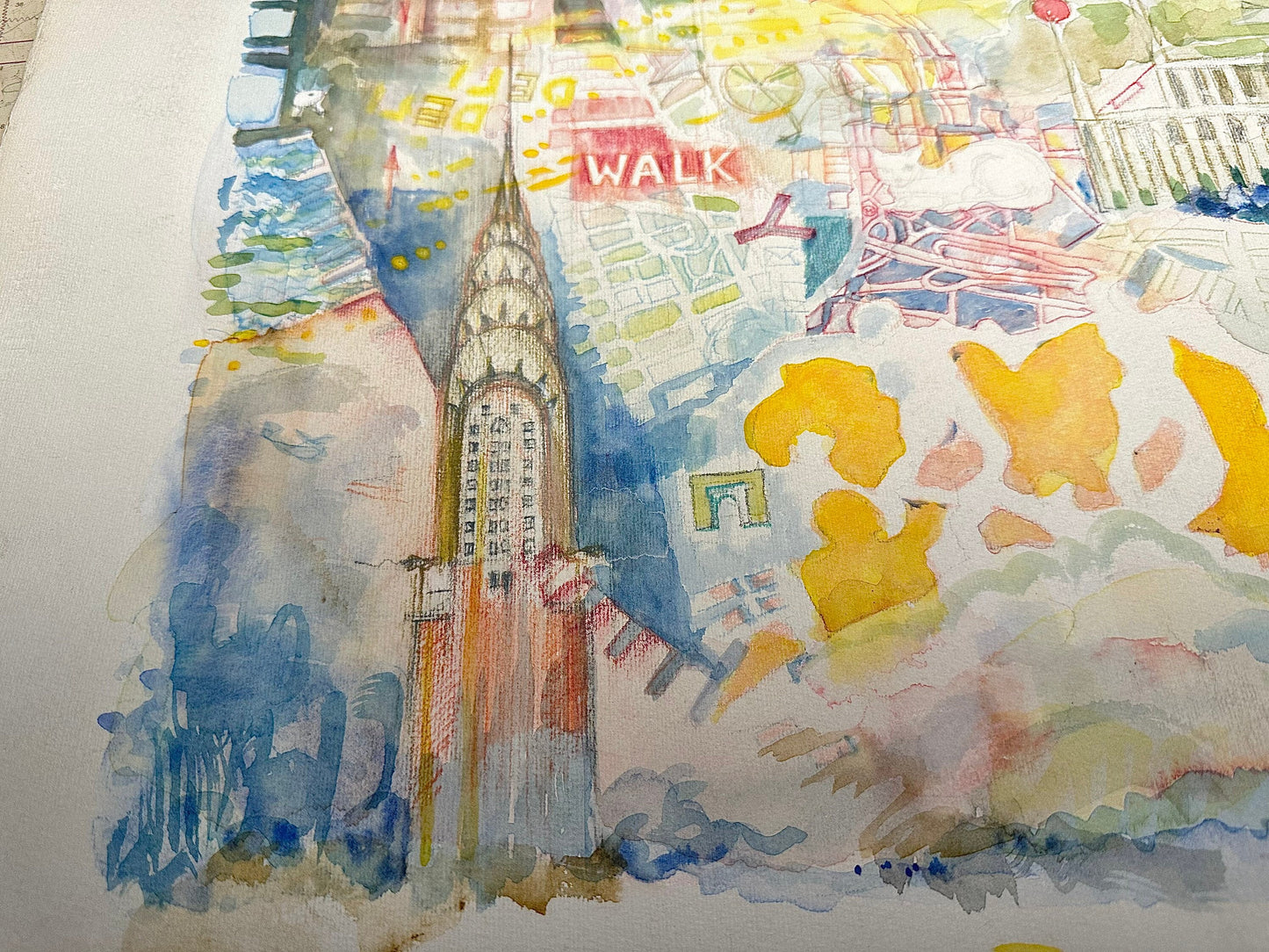 Watercolor NYC Painting | Artwork