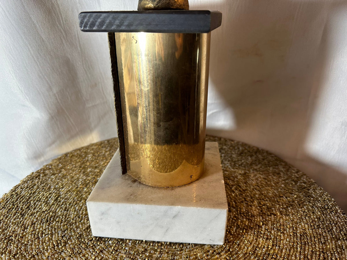 Vintage Bowling Trophy with Marble Base | Home Decor