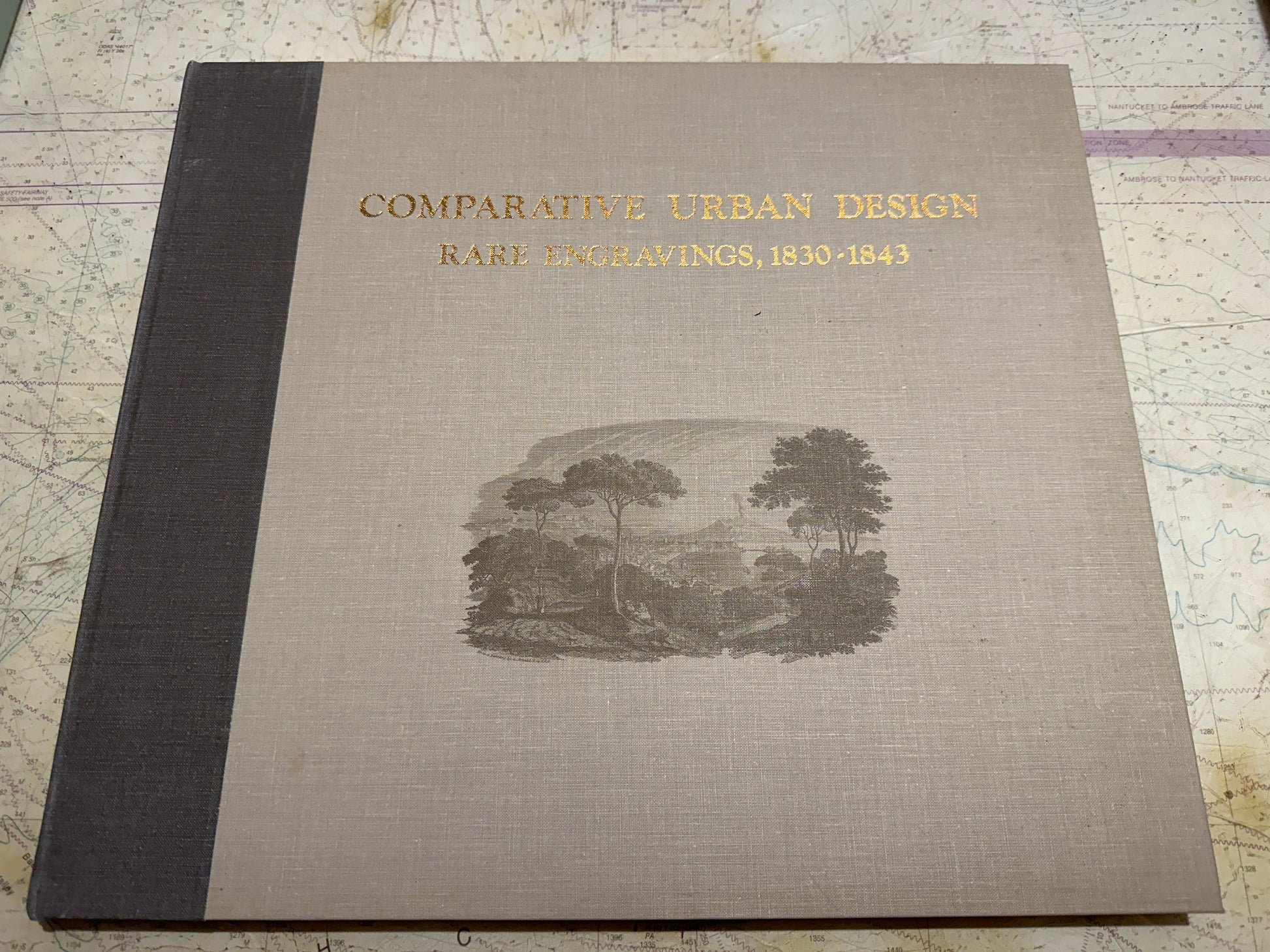 1970's Comparative Urban Design by Melville C. Branch | Rare Engravings, 1830-1843 | LARGE Table Book