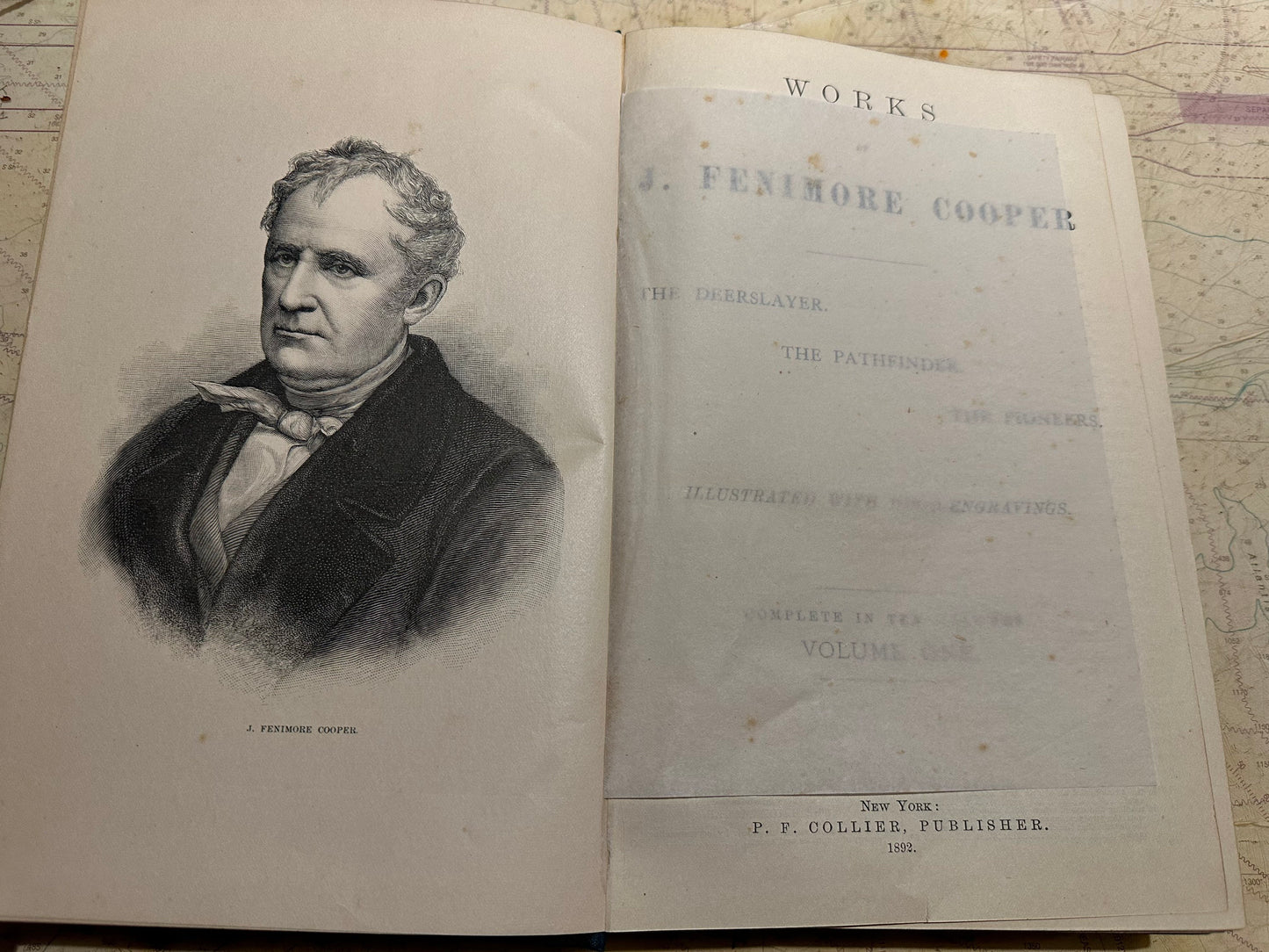 Works Of J Fenimore Cooper | The Deerslayer, The Pathfinder, The Pioneers | Volume One | Literature