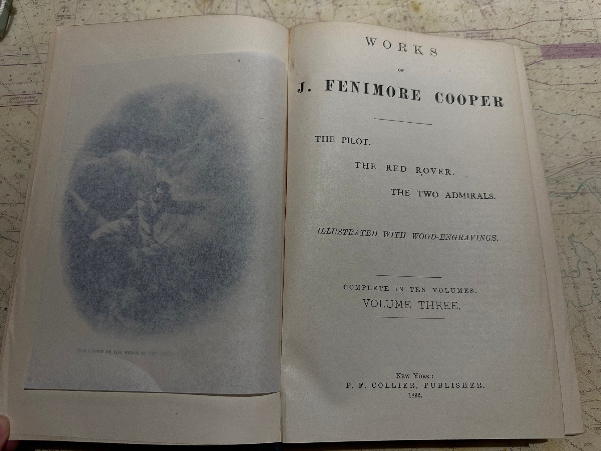 Works of J. Fenimore Cooper | The Pilot, The Red Rover, The Two Admirals | Volume Three | Litertature