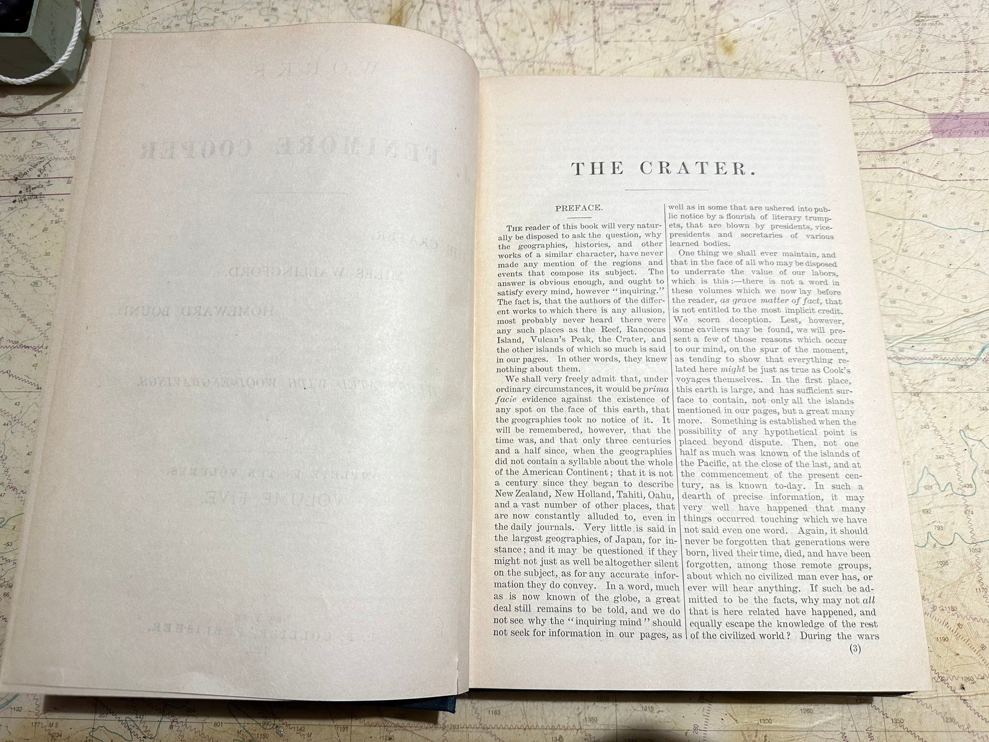 Works Of J. Fenimore Cooper | The Crater, Miles Wallingford, Homeward Bound | Volume Five | Literature